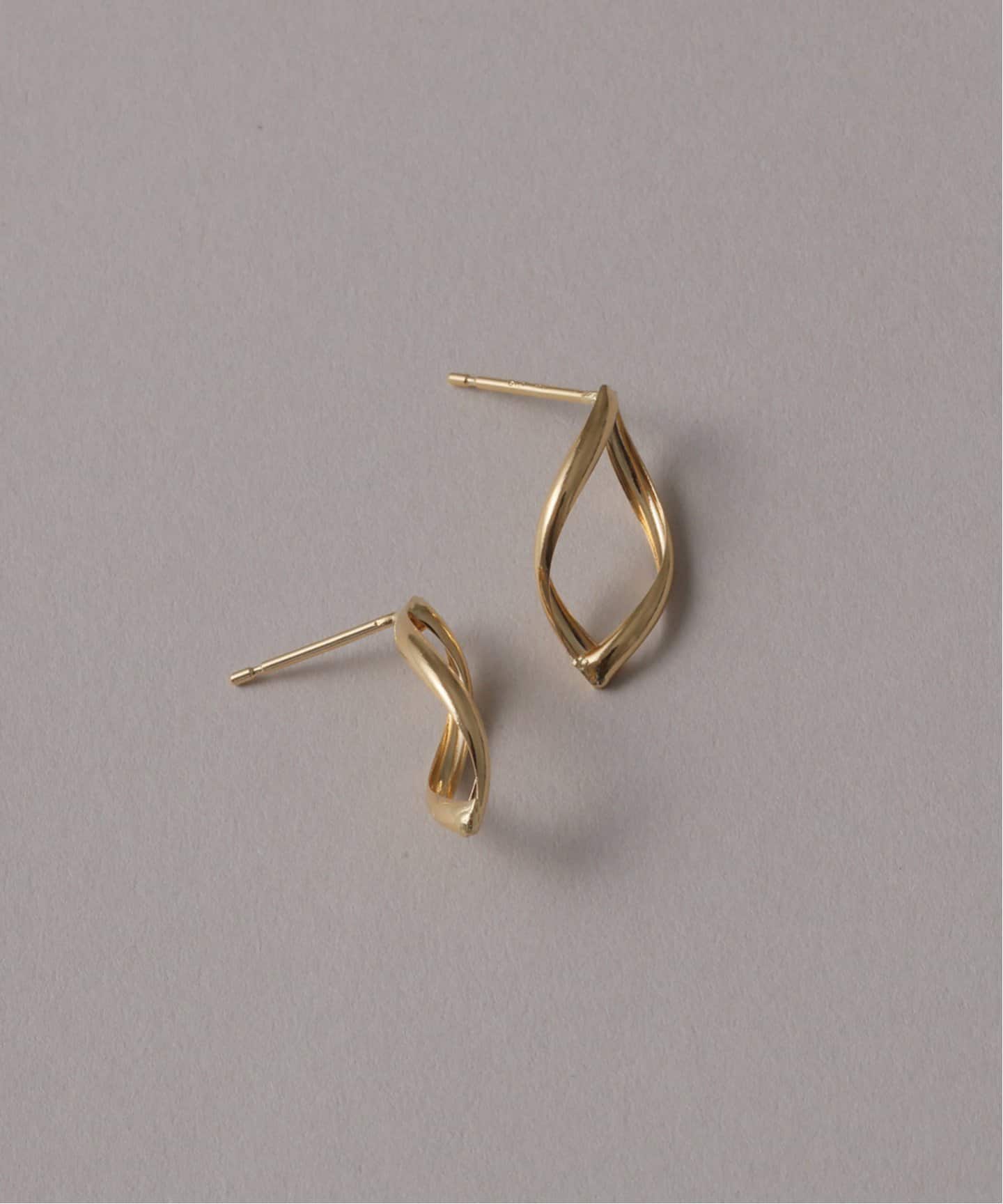 リーフツイストピアス K18（両耳）（ピアス（両耳用））｜Lilas