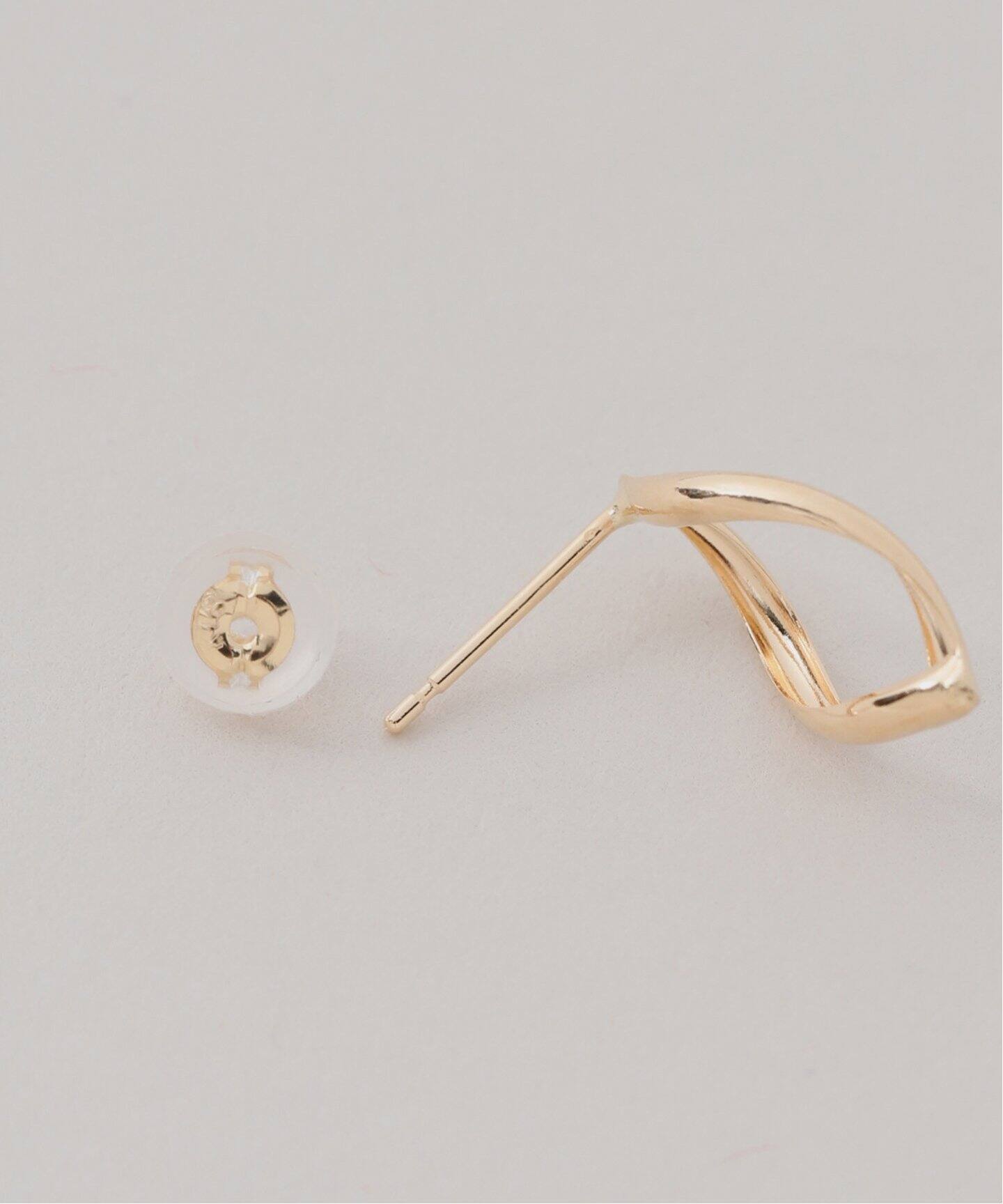 リーフツイストピアス K18（両耳）（ピアス（両耳用））｜Lilas