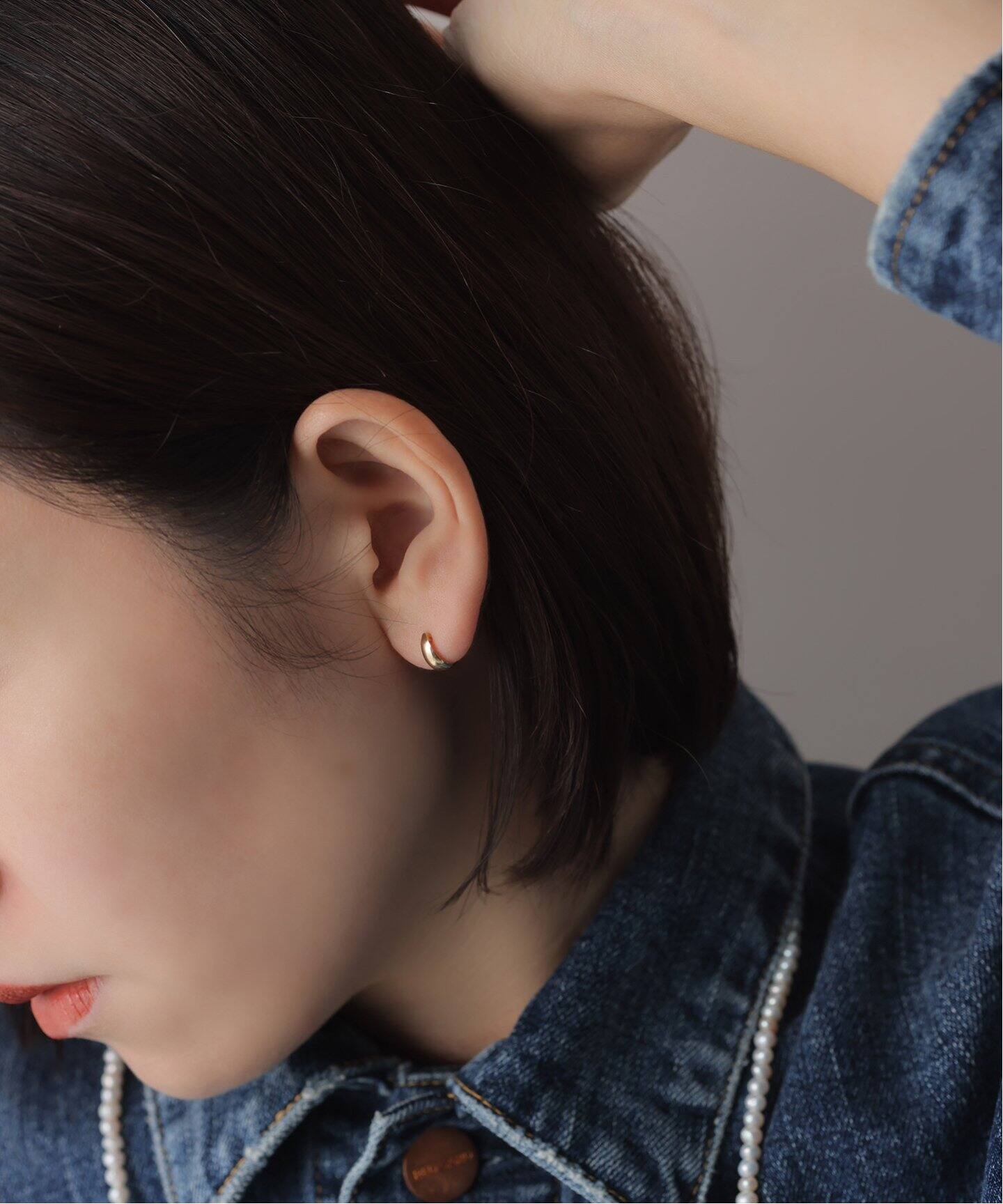 ワイヤーラインピアス K18（両耳）（ピアス（両耳用））｜Lilas（リラ 