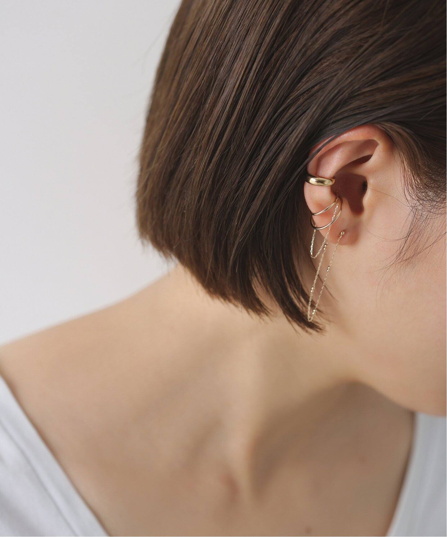 Cカーブイヤーカフ K10（片耳）（イヤーカフ）｜Lilas（リラ）の通販  