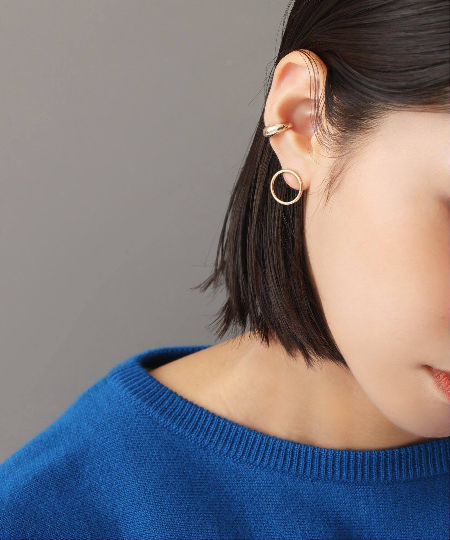 Cカーブイヤーカフ K10（片耳）（イヤーカフ）｜Lilas（リラ）の通販  