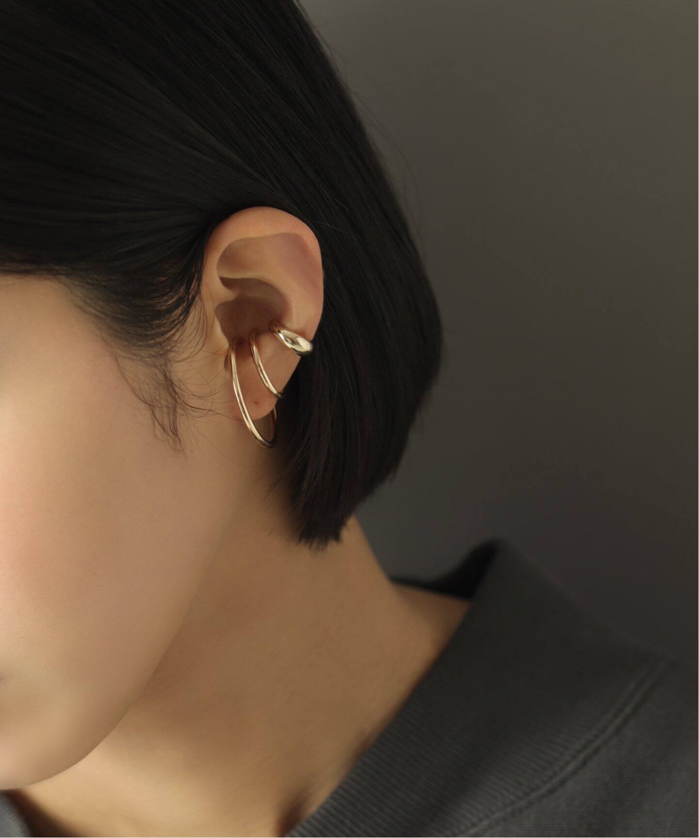 Cカーブイヤーカフ K10（片耳）（イヤーカフ）｜Lilas（リラ）の通販  