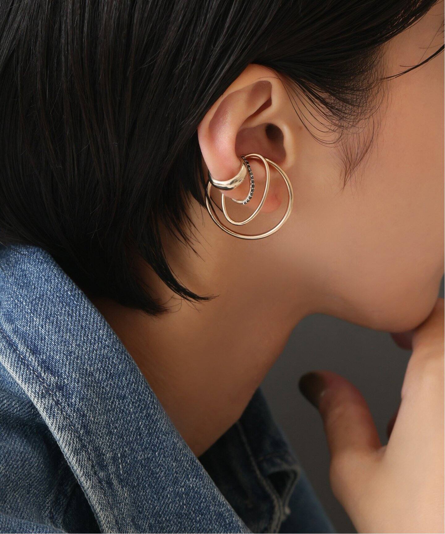 Cカーブイヤーカフ K10（片耳）（イヤーカフ）｜Lilas（リラ）の通販  