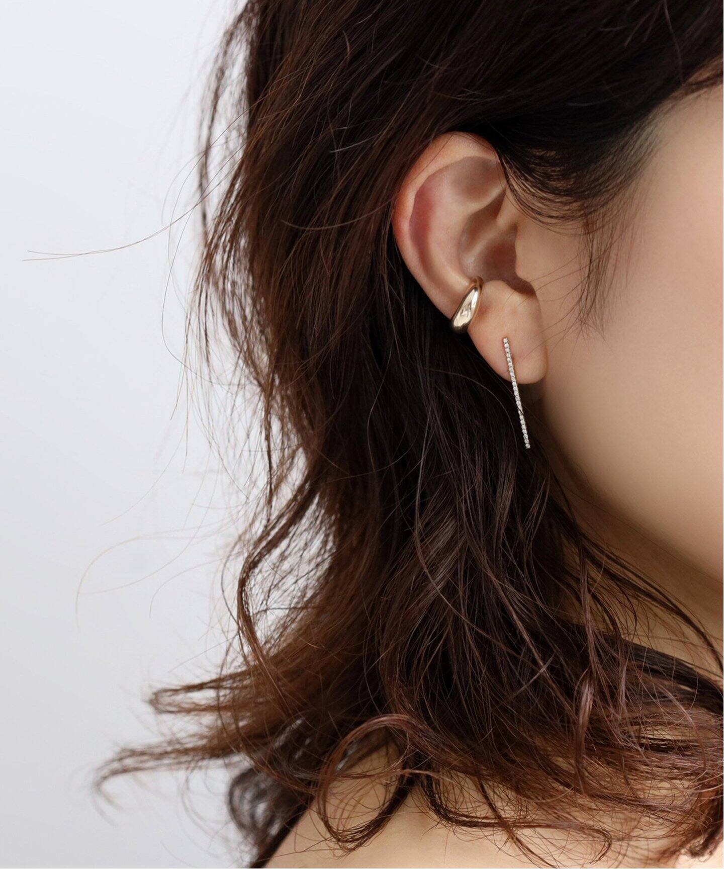 Cカーブイヤーカフ K10（片耳）（イヤーカフ）｜Lilas（リラ）の通販  