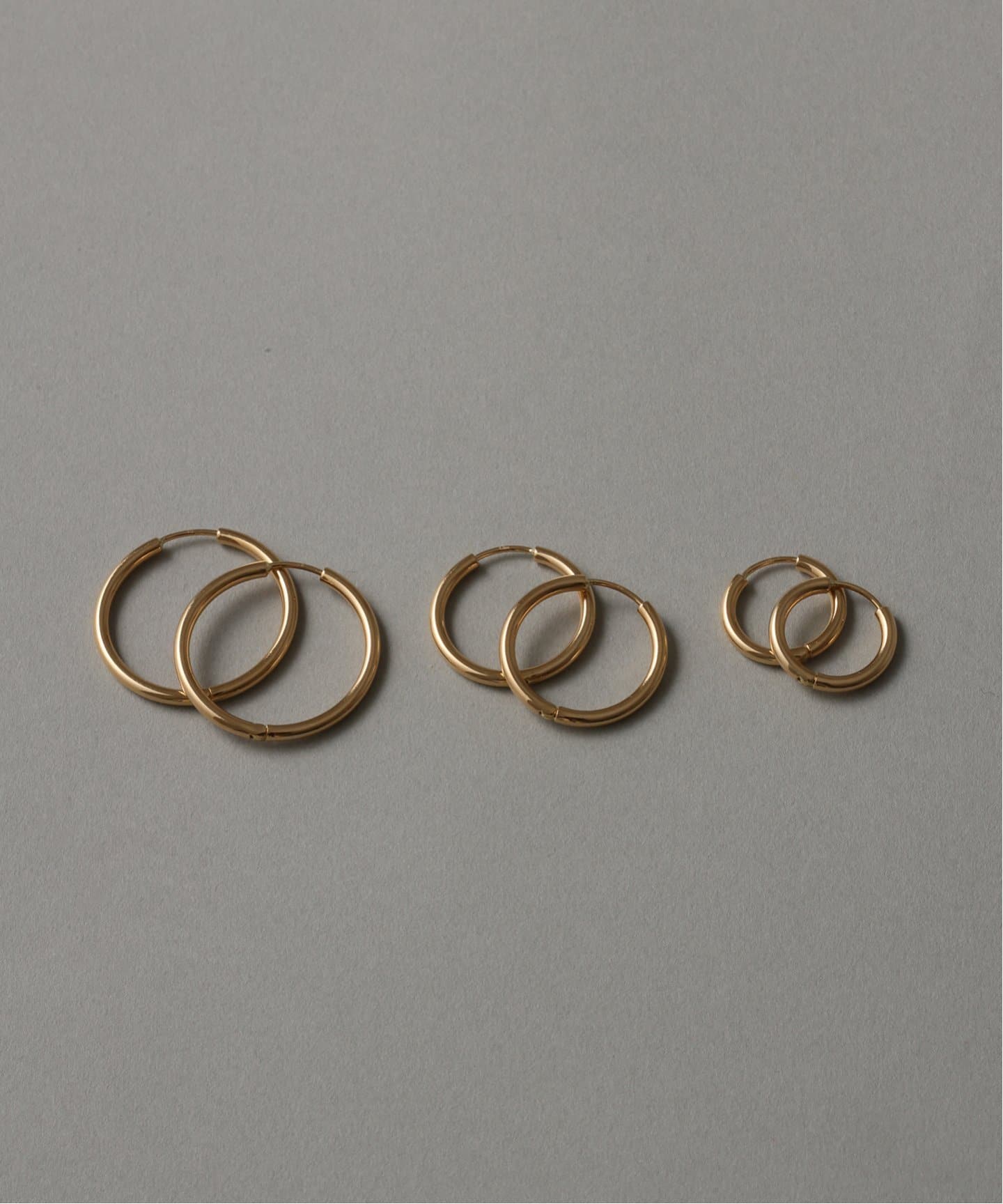 【ERAMA: 】K18 フープピアス　両耳 ERAMA: 】K18 フープピアス 両耳｜y110415.jpg