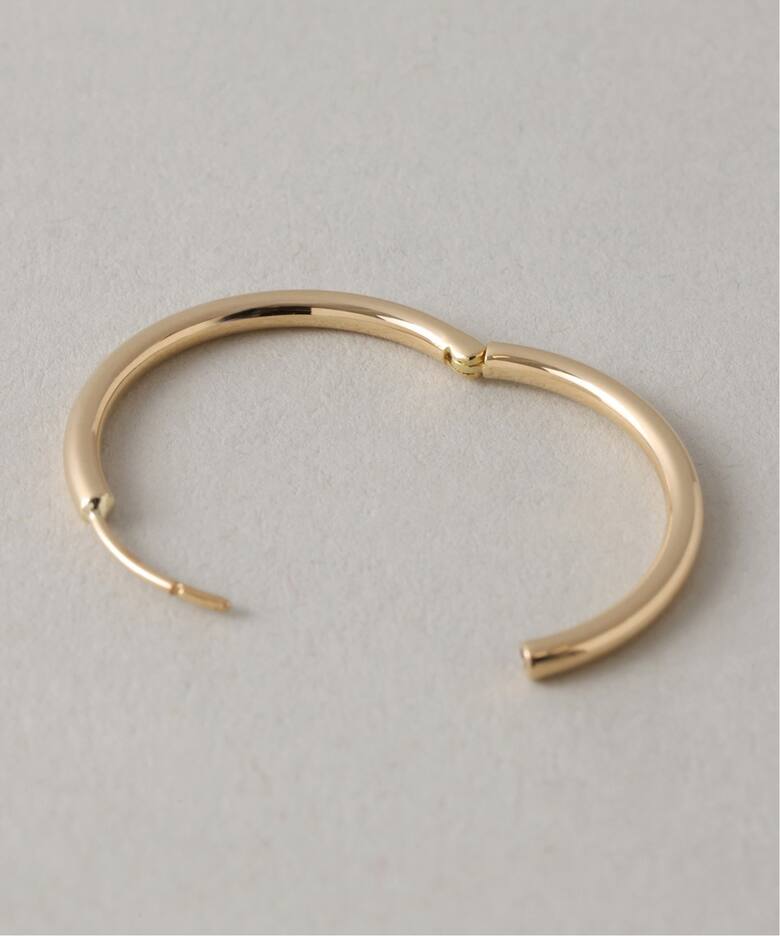ハーフオープンフープピアスL K18(両耳)（ピアス（両耳用））｜Lilas 