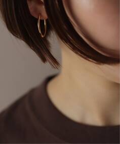 ハーフオープンフープピアスL K18(両耳)（ピアス（両耳用））｜Lilas 