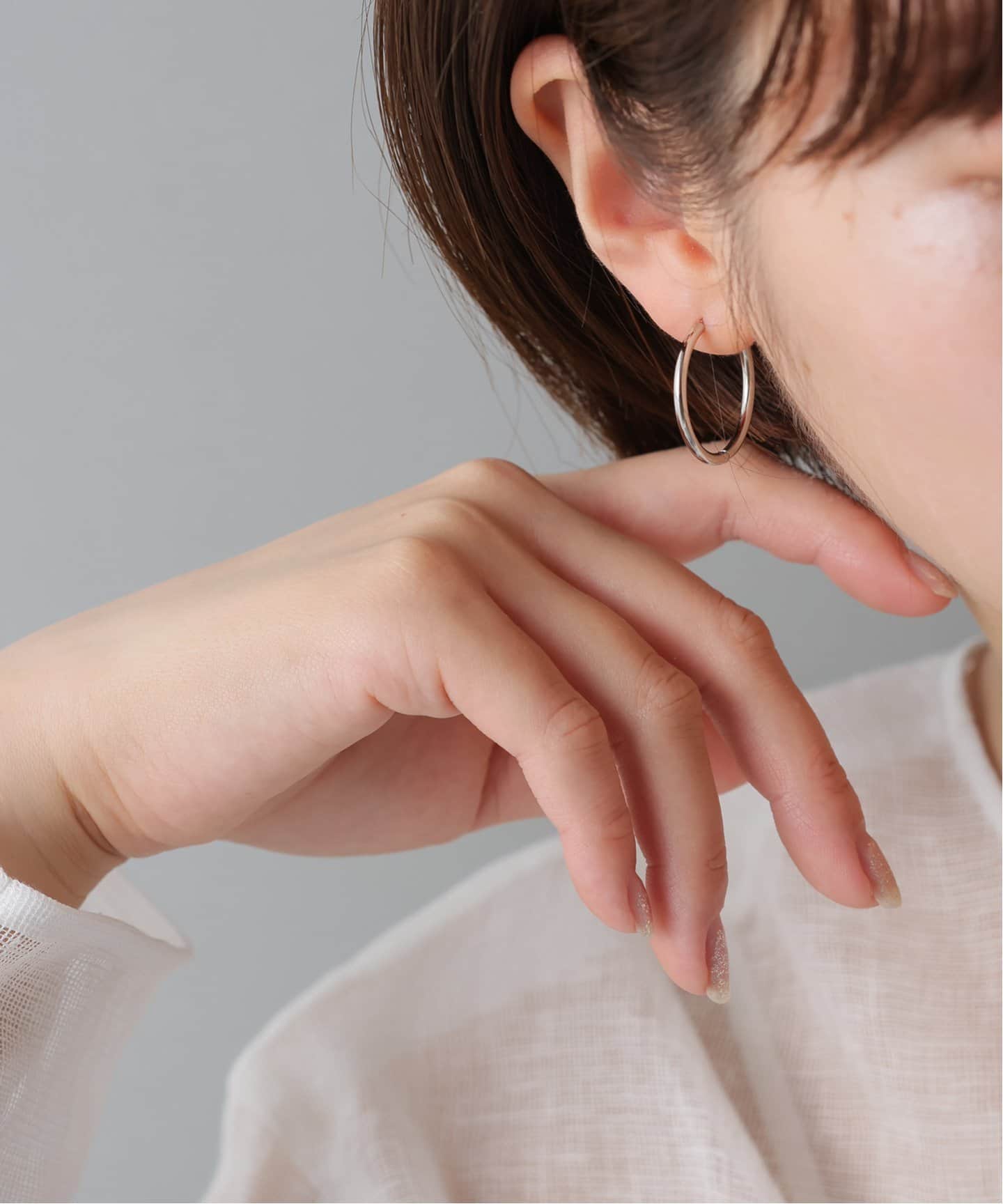 lilas パール付フープピアス リラ Lilas 《WEB限定予約》【SAMH by LILAS】ケシパールフープ