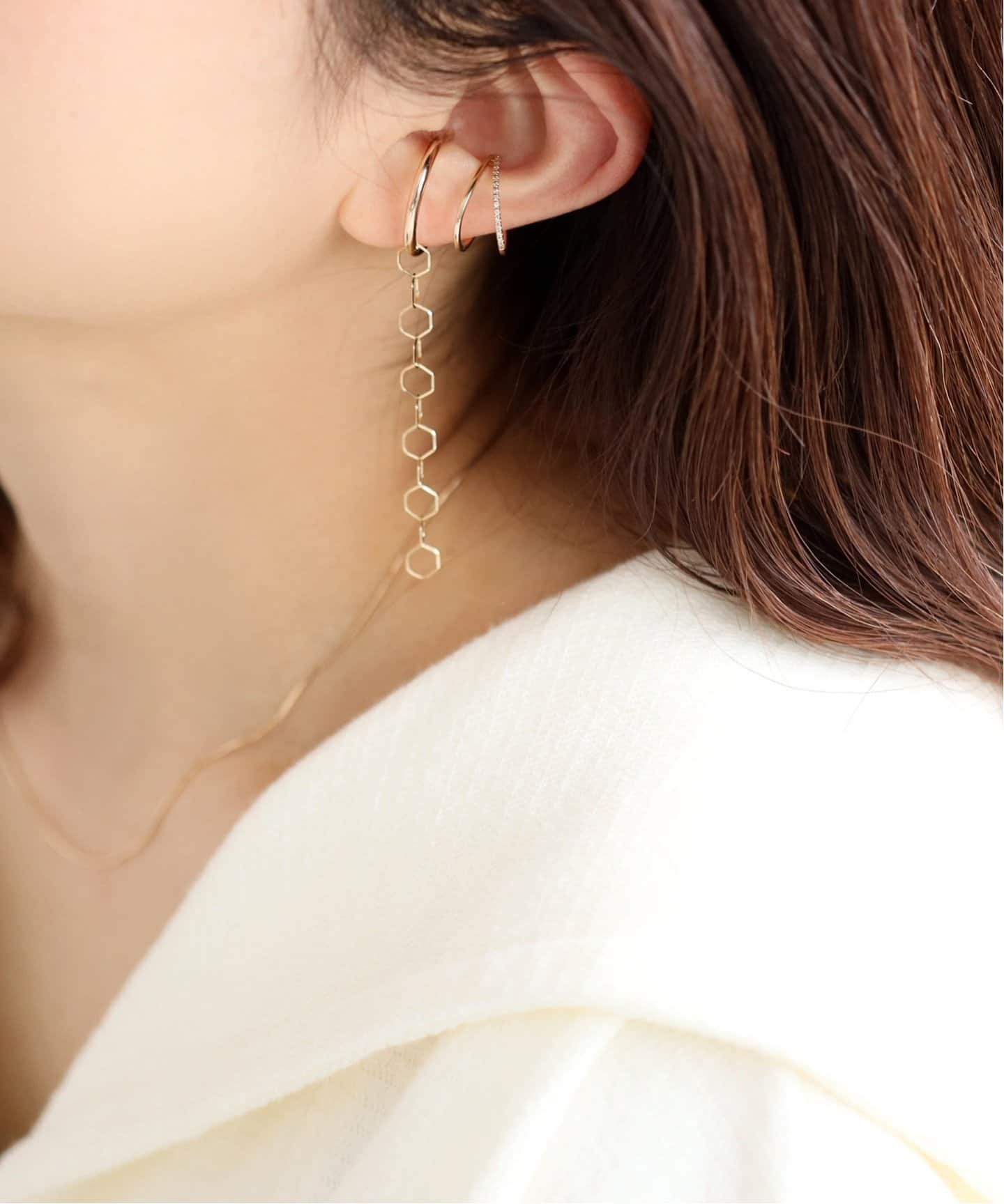 Zoey様　Lilas サークルパイプ イヤーカフ K10 3cm ゴールド Zoey様Lilas サークルパイプ イヤーカフ K10 3cm ゴールド