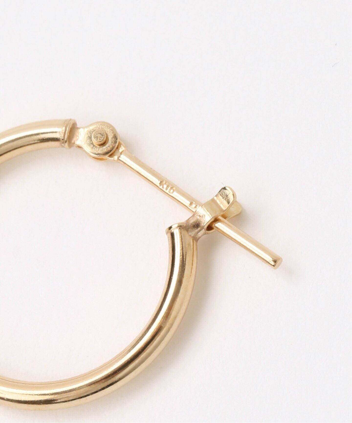 1.5パイプ1.5cmルーフピアス K10（両耳）（ピアス（両耳用