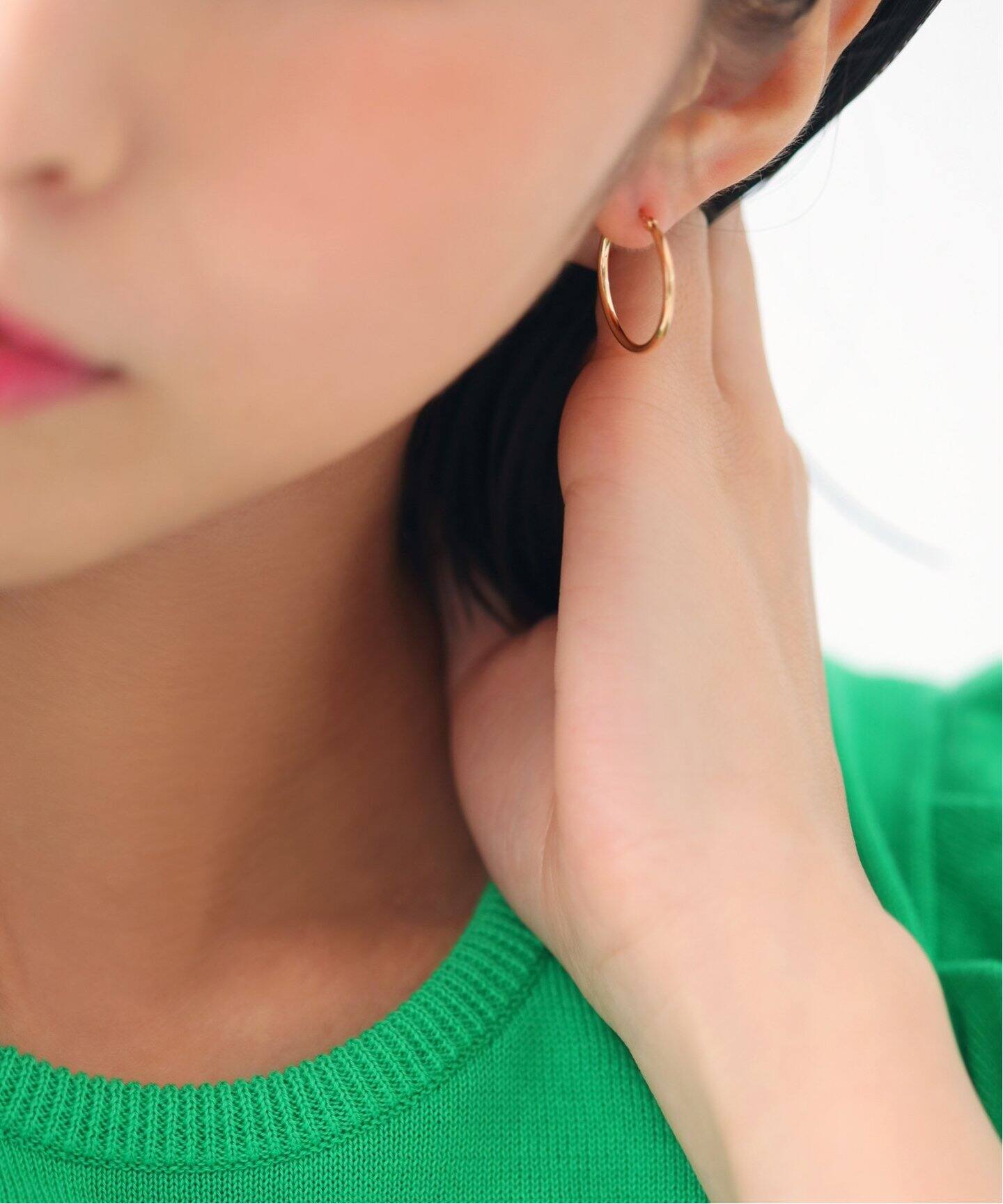 予約》1.5パイプ2cmルーフピアス K10（両耳）（ピアス（両耳用