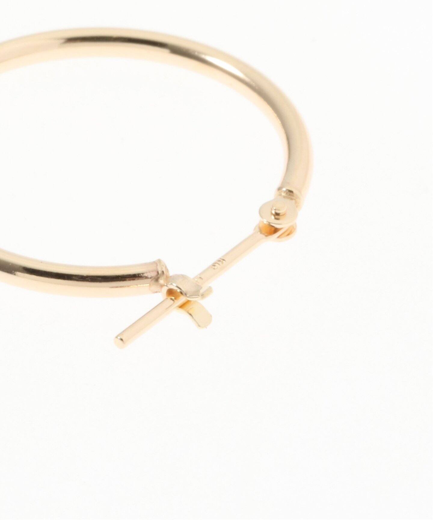1.5パイプ2cmルーフピアス K10（両耳）（ピアス（両耳用
