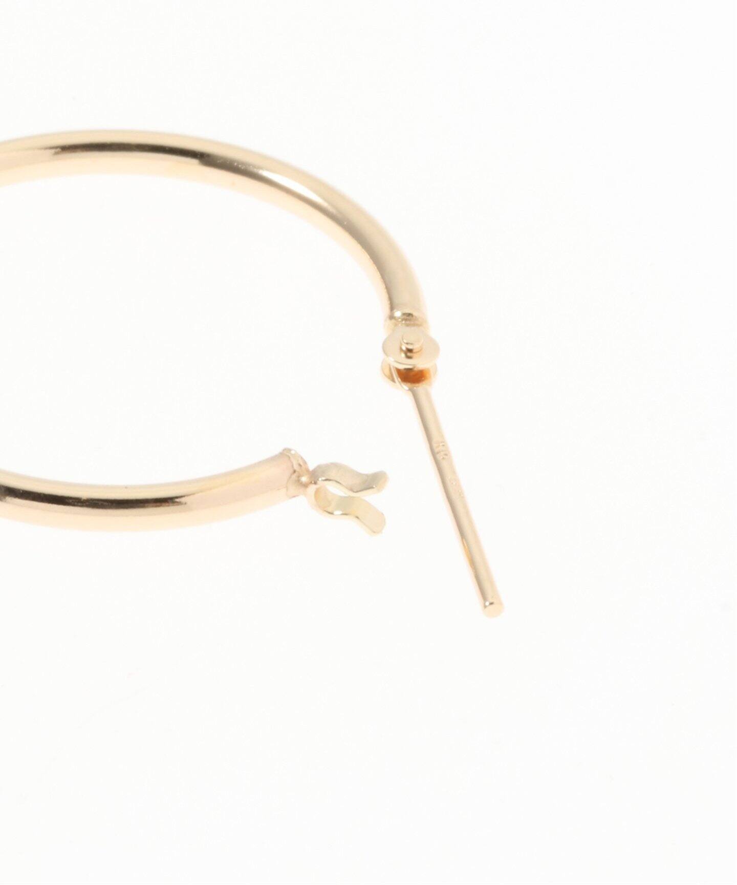 Lilas 1.5パイプ2cmルーフピアス K10（両耳） 1.5パイプ2cmルーフピアス K10（両耳）（ピアス（両耳用