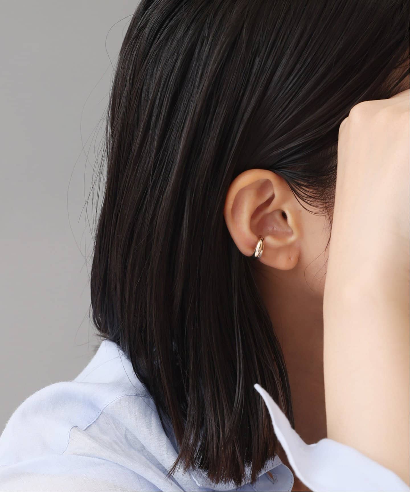 celine　Lilas k10  ダイヤモンドイヤーカフ ダイヤバーイヤーカフ K10（片耳）（イヤーカフ）｜Lilas（リラ