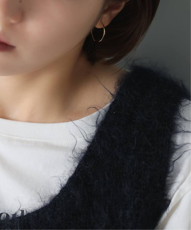 グラデーションボードフープピアス K10（両耳）（ピアス（両耳用 