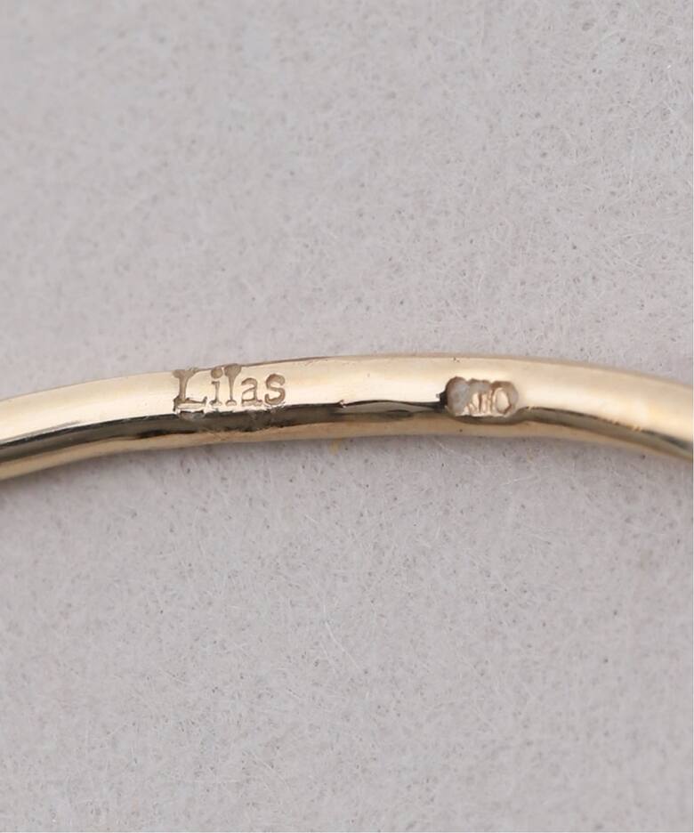 グラデーションボードフープピアス K10（両耳）（ピアス（両耳用 