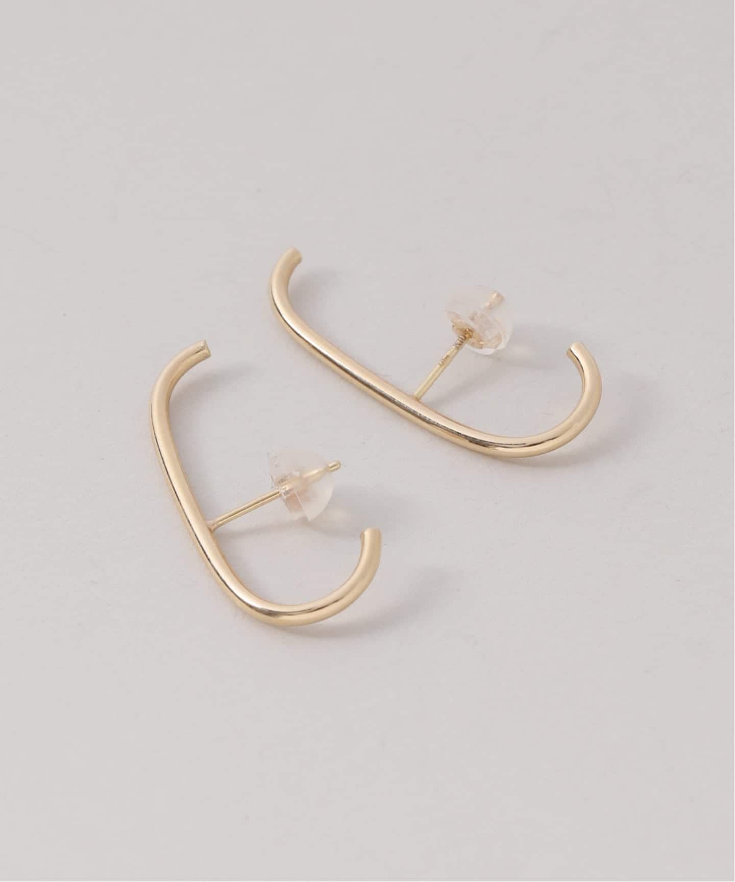 J型パイプピアスL K10（両耳）（ピアス（両耳用））｜Lilas（リラ）の