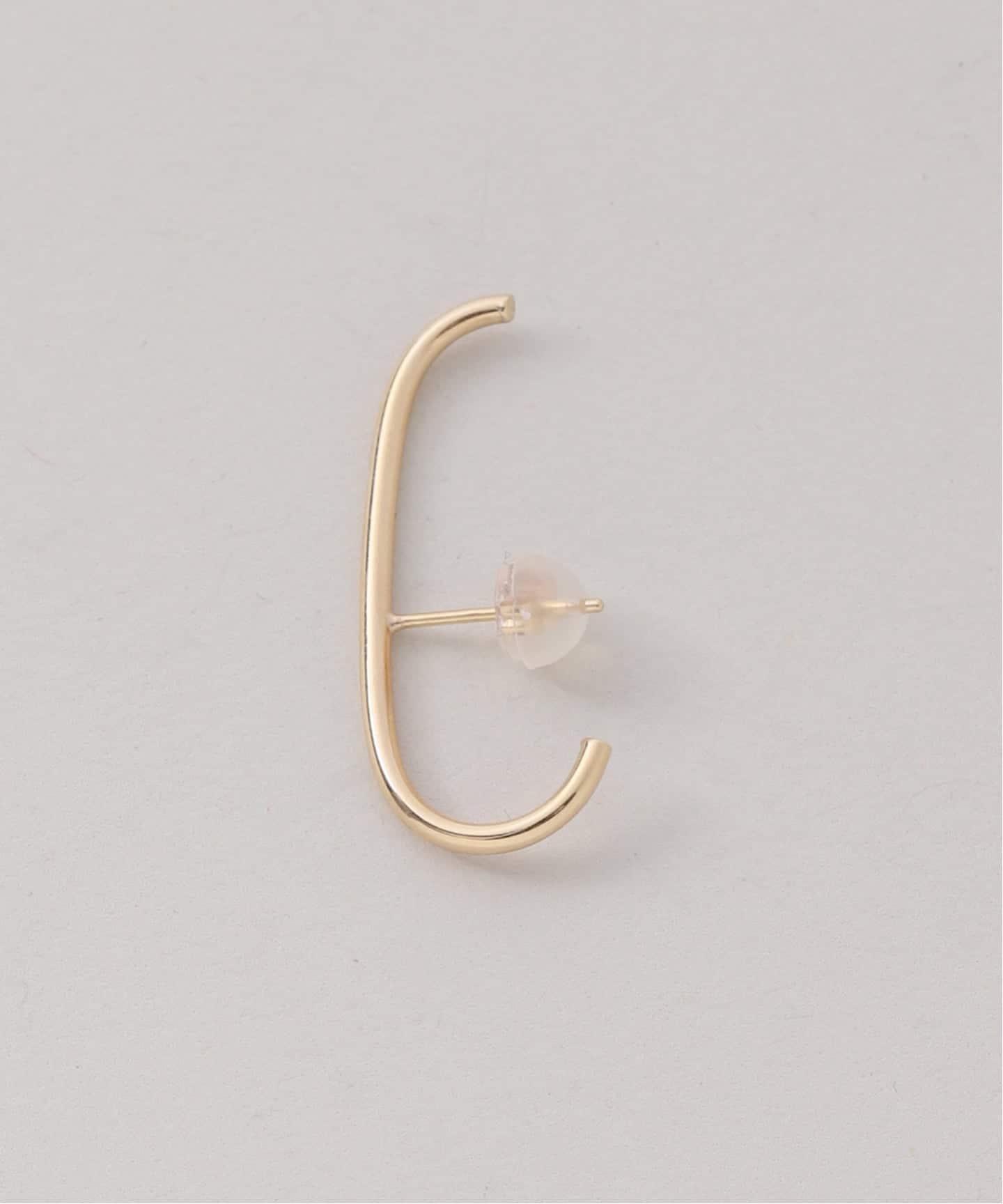 TMKG J型パイプピアスL K10 ゴールド J型パイプピアスL K10（両耳）（ピアス（両耳用））｜Lilas（リラ）の