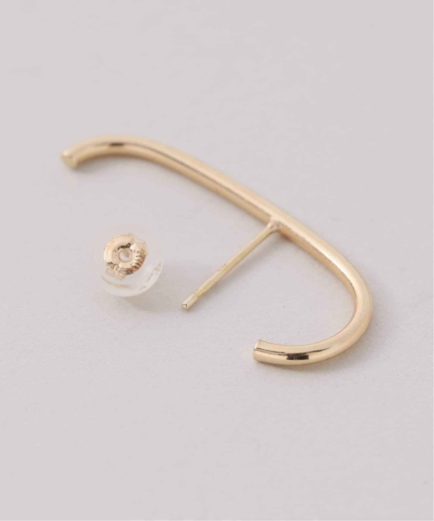 TMKG J型パイプピアスL K10 ゴールド JガタパイプピアスL K10（両耳）（ピアス（両耳用））｜Lilas