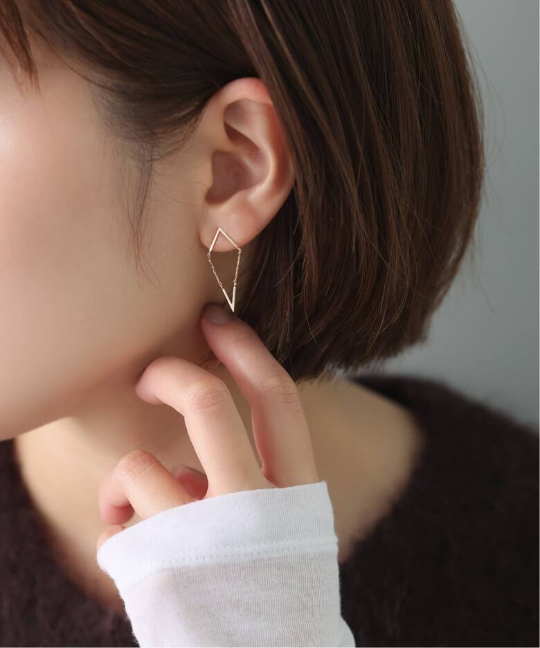 スイングVピアス K10（両耳）（ピアス（両耳用））｜Lilas（リラ）の 