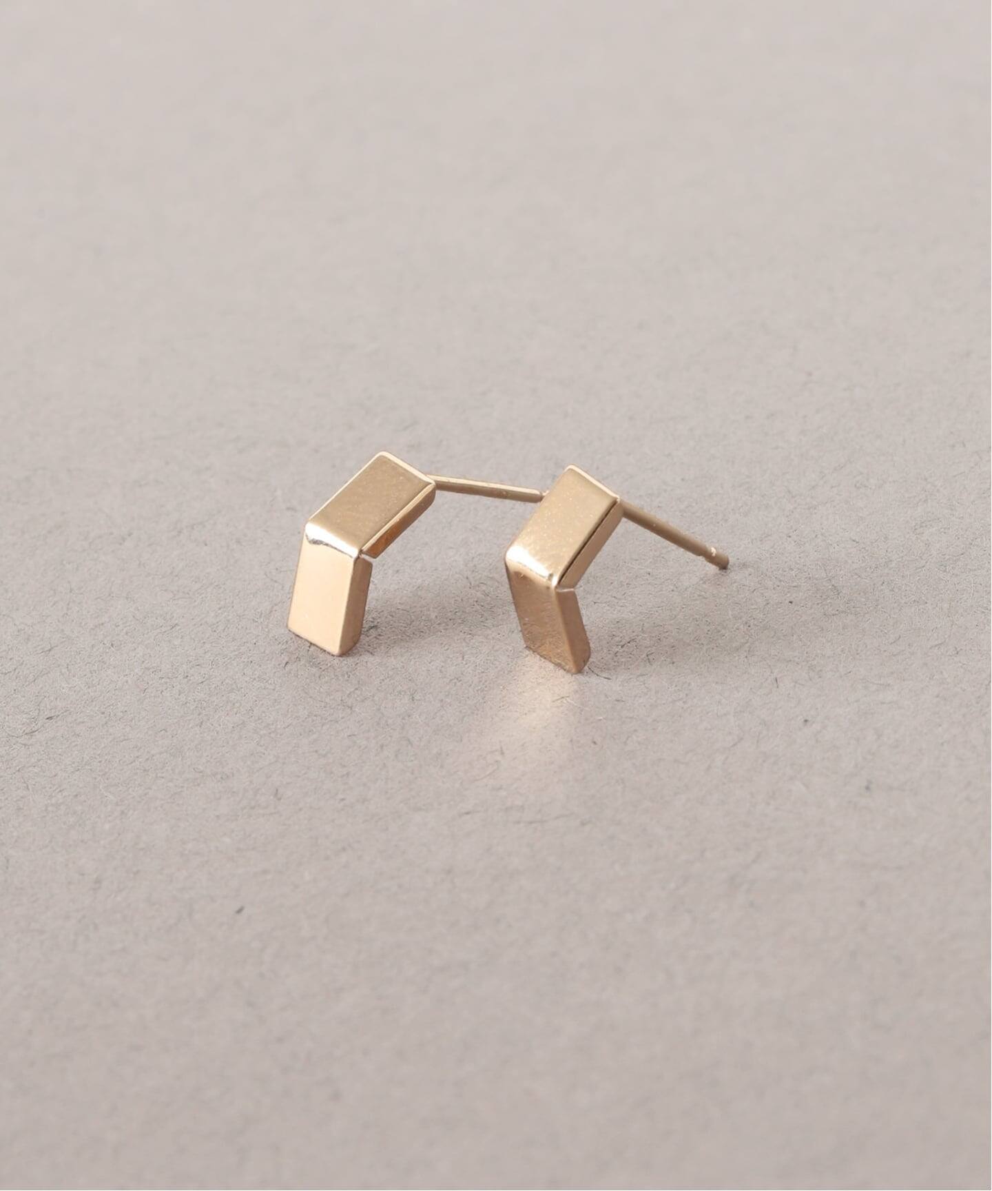 スモールベントピアス K10（両耳）（ピアス（両耳用））｜Lilas（リラ