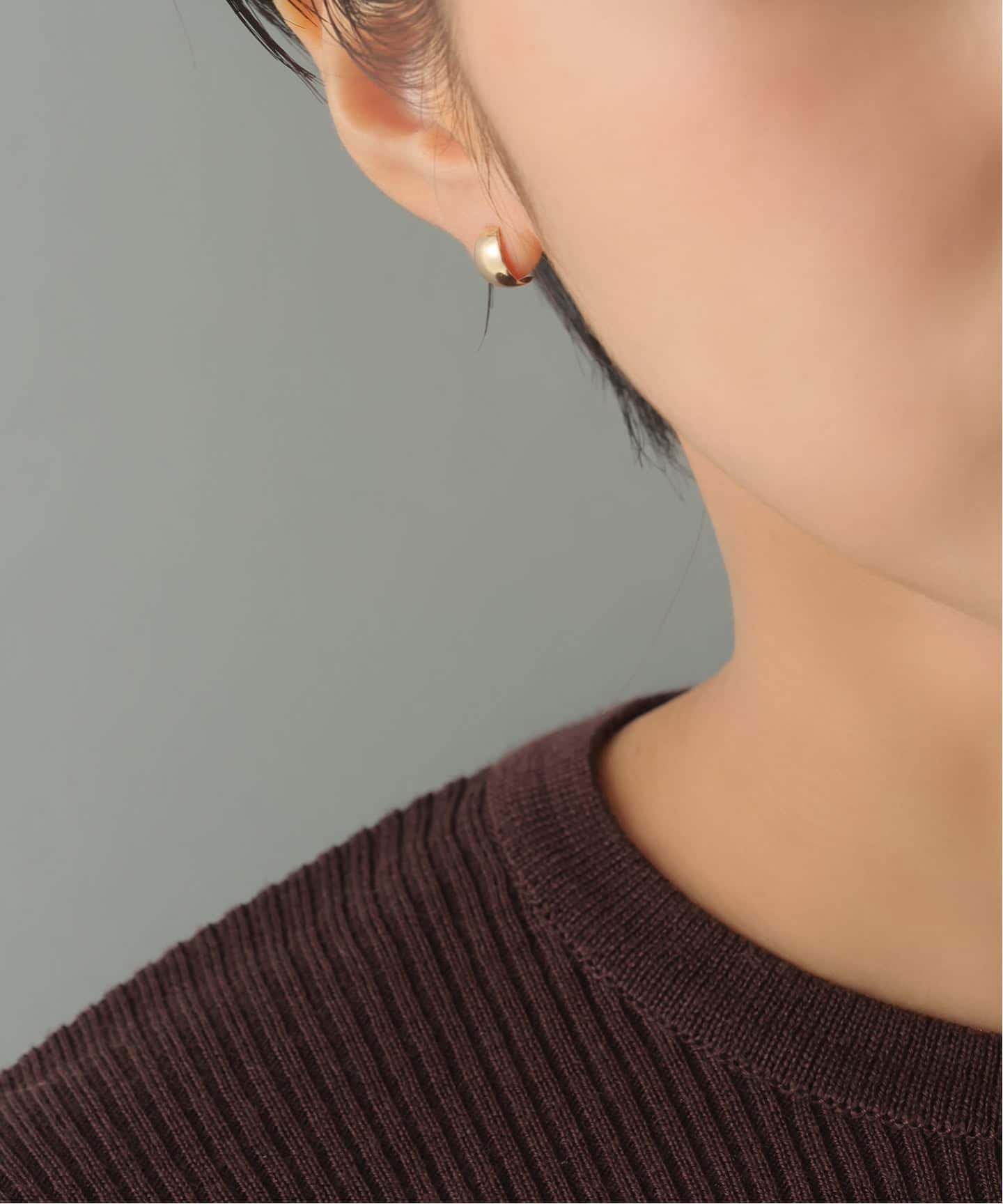 スモールムーンピアス K10（両耳）（ピアス（両耳用））｜Lilas（リラ