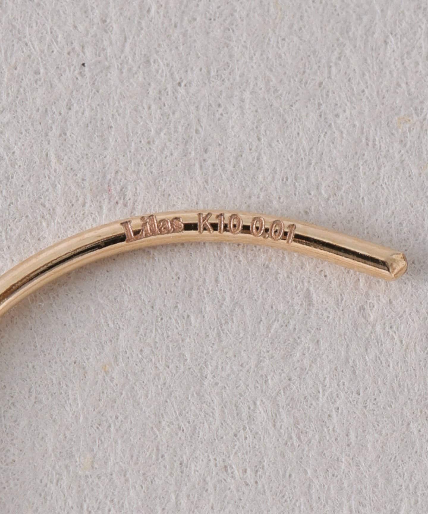ティアドロップルチルピアス K10（両耳）（ピアス（両耳用