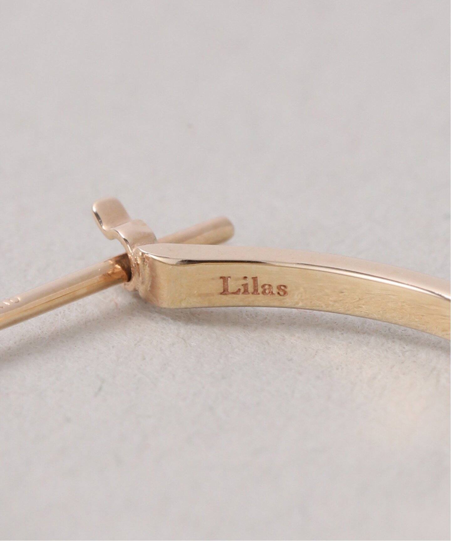 arrowラインホワイトトパーズピアス K10(両耳)（ピアス（両耳用