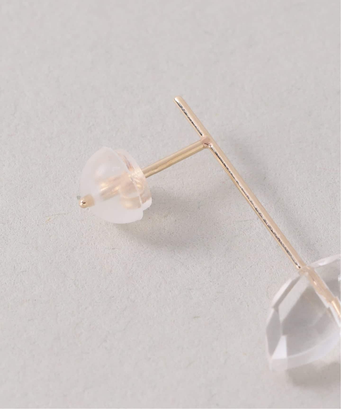 スラストクォーツピアス K10（片耳）（ピアス（片耳用））｜Lilas