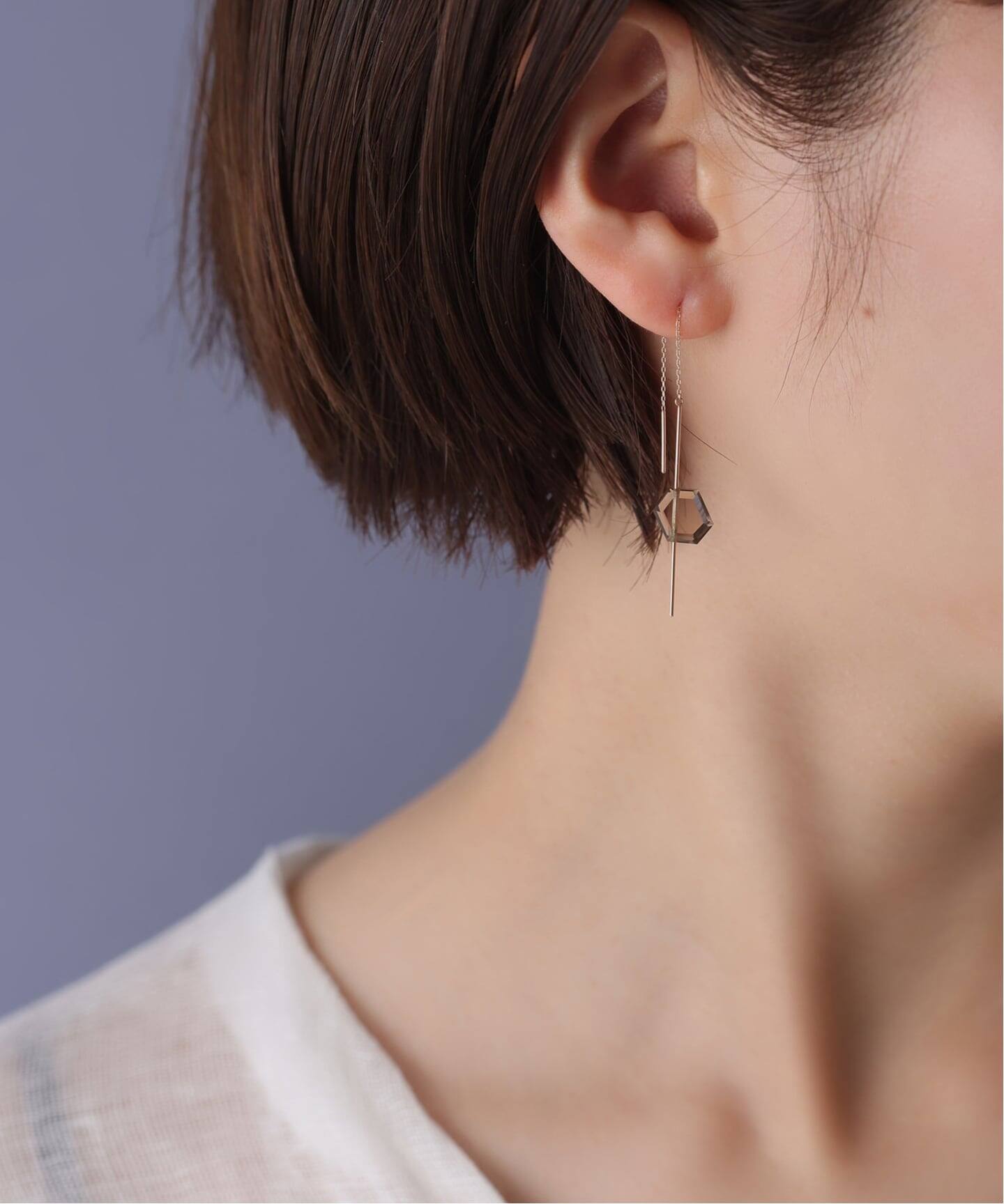 mi 片耳ピアス スラストスモーキーアメリカンピアス K10（片耳）（ピアス（片耳