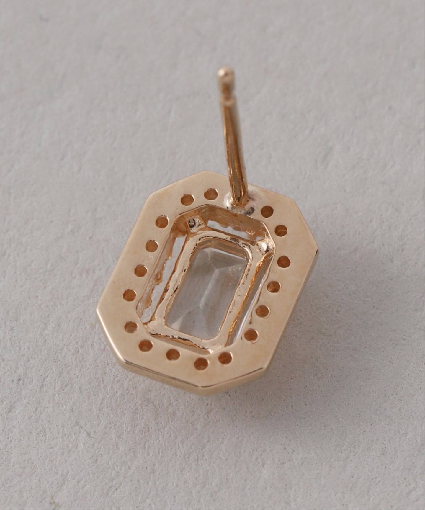 アップグレードホワイトトパーズピアス K18(両耳)（ピアス（両耳