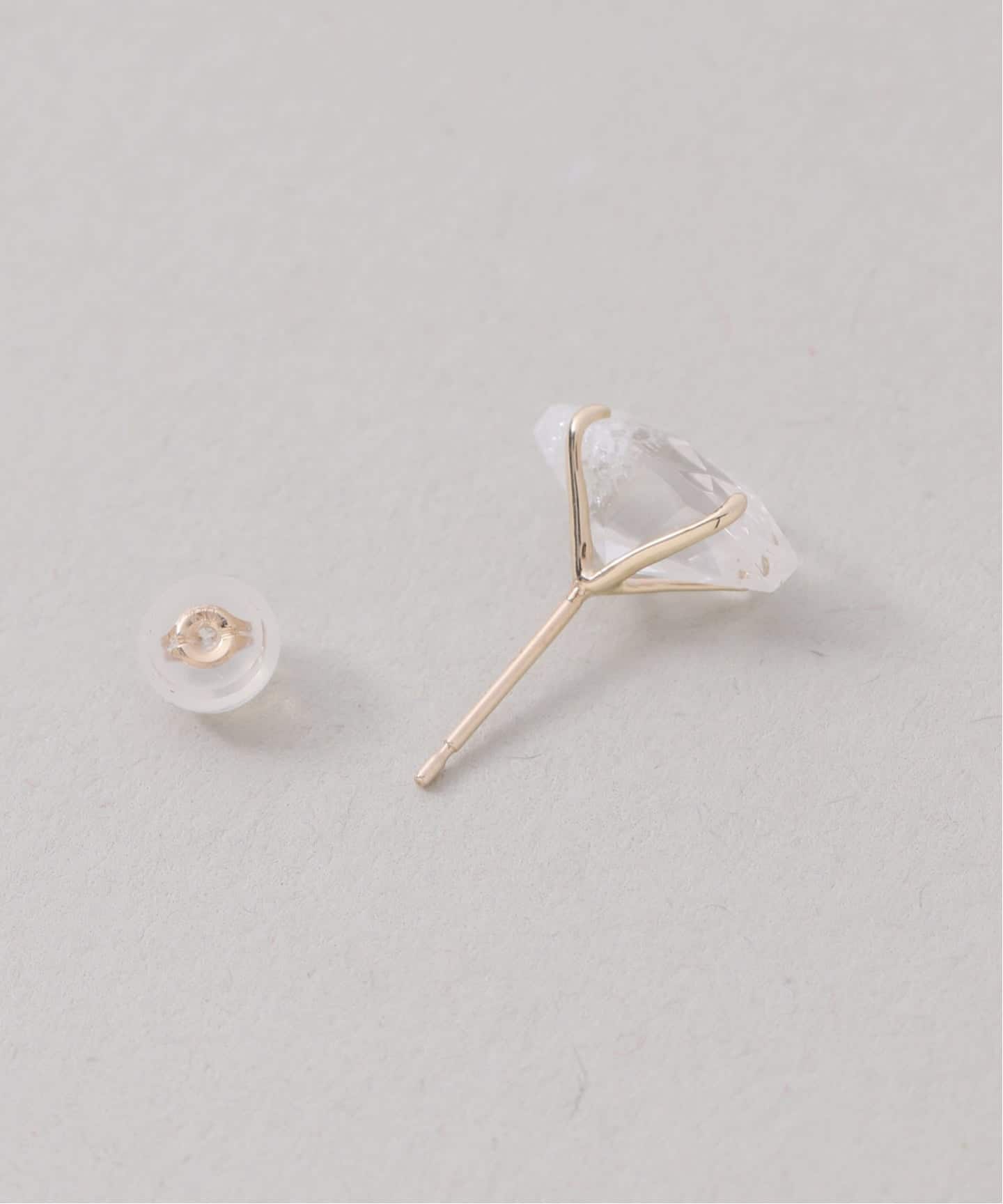 クラッシュクォーツピアス K10（両耳）（ピアス（両耳用））｜Lilas