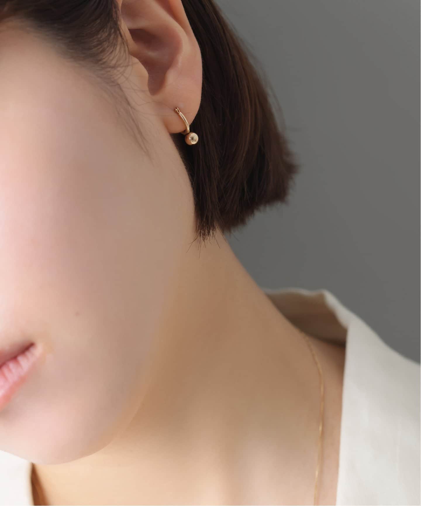 WEB限定》5mmボールフープピアス K10(両耳)（ピアス（両耳用