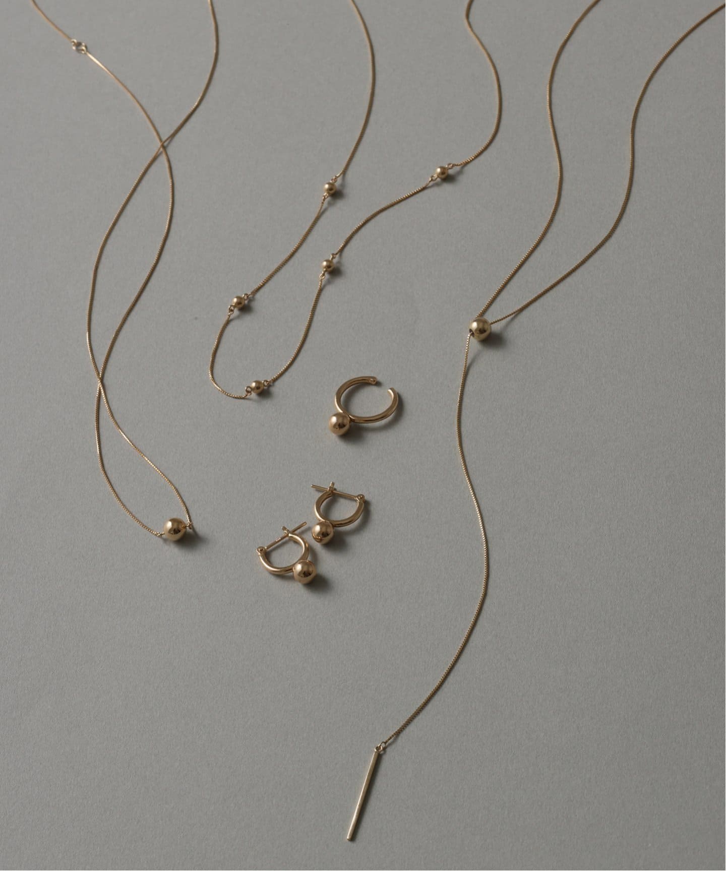 WEB限定》5mmボールフープピアス K10(両耳)（ピアス（両耳用