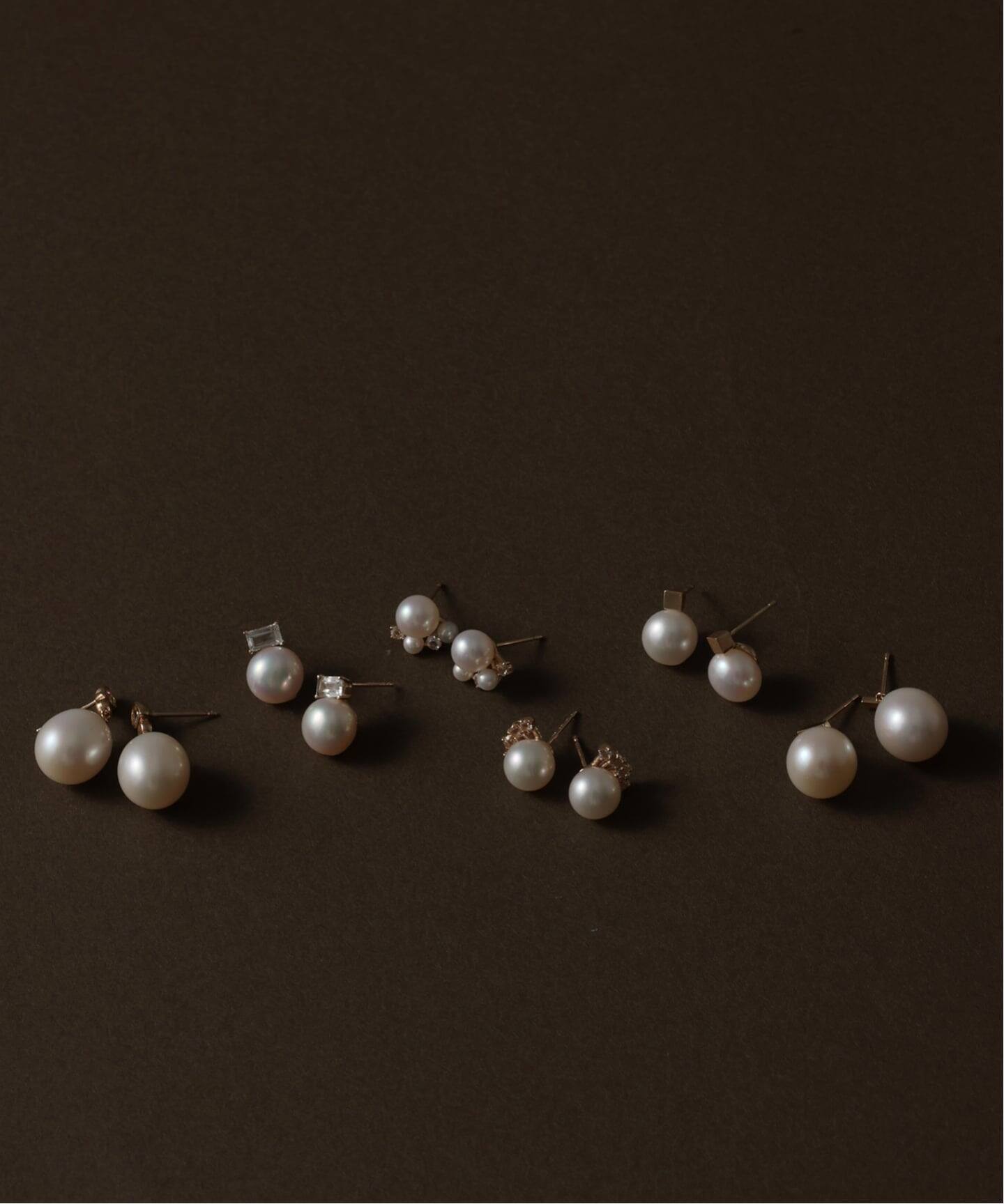 バロックパールバーピアス K10（両耳）（ピアス（両耳用））｜Lilas