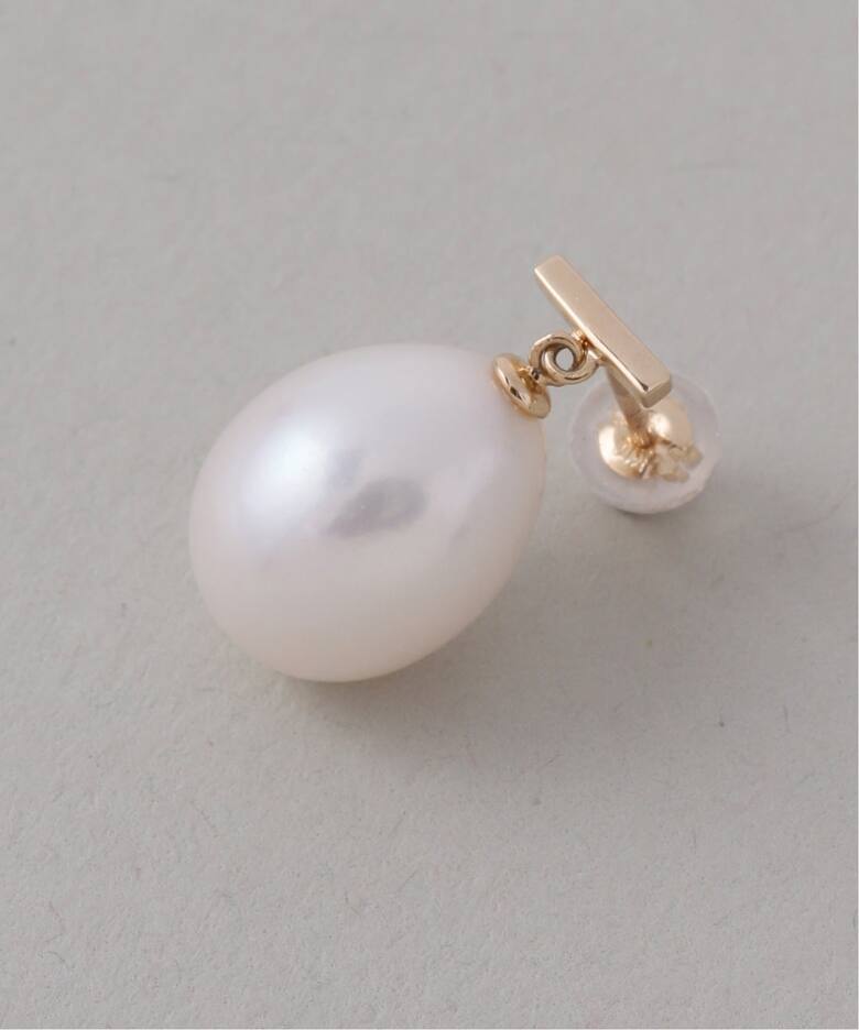 バロックパールバーピアス K10（両耳）（ピアス（両耳用））｜Lilas 