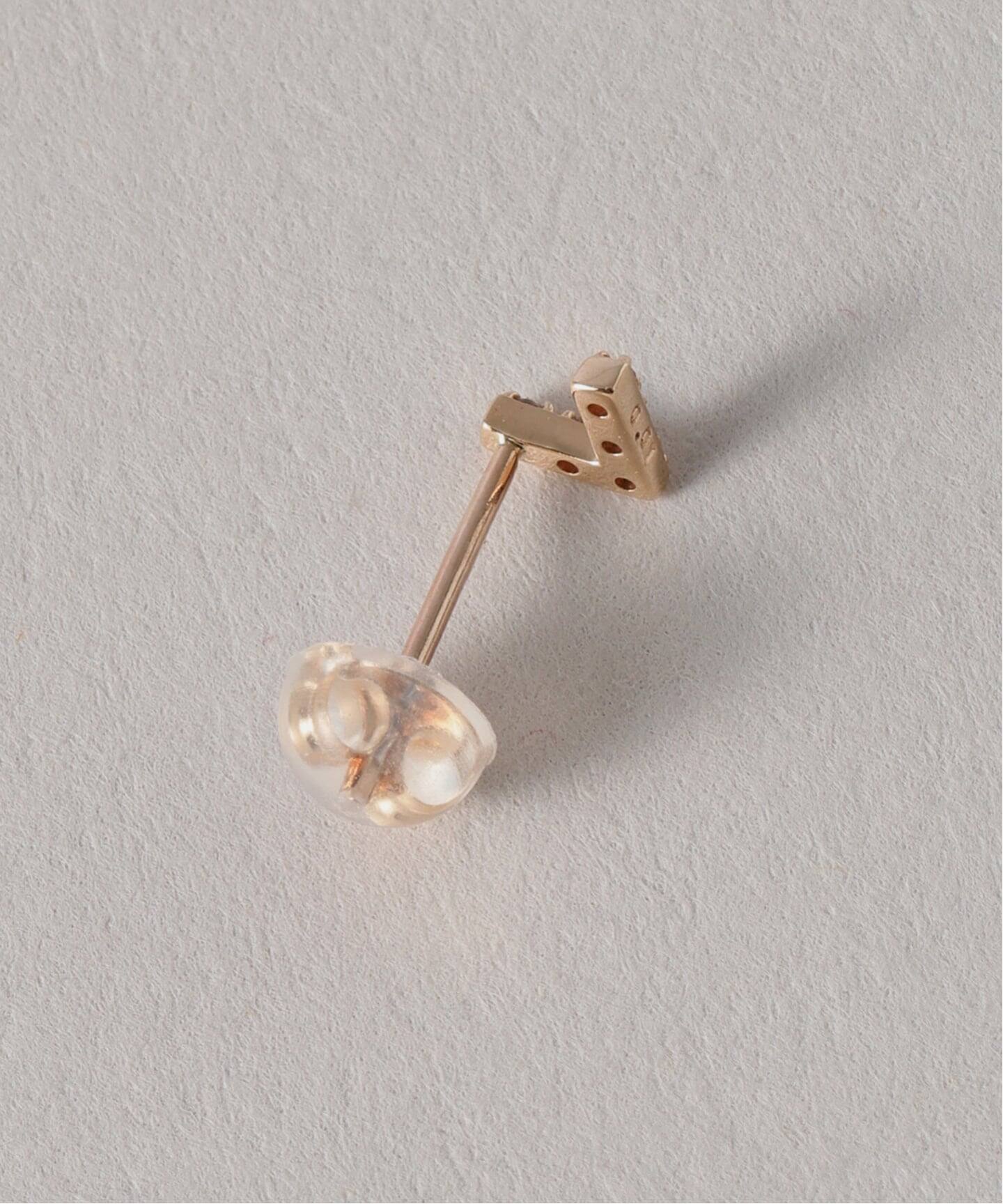 Lilas リラ ダイヤ25mmバーピアス K10 ダイヤバーイヤーカフ K10（片耳）（イヤーカフ）｜Lilas（リラ