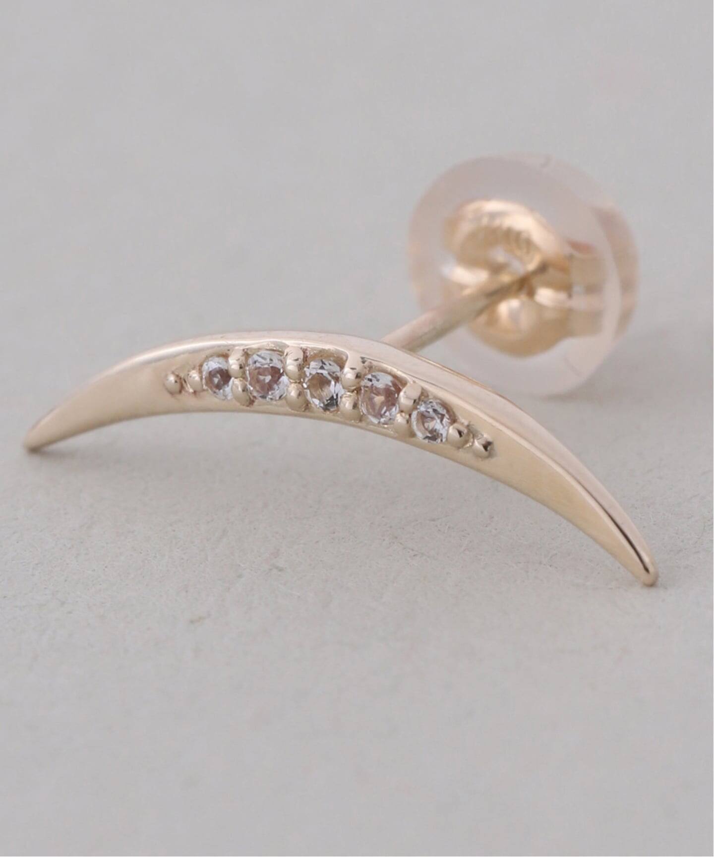 Lilas スモールムーンピアス K10(両耳) スモールムーンピアス K10（両耳）（ピアス（両耳用））｜Lilas（リラ