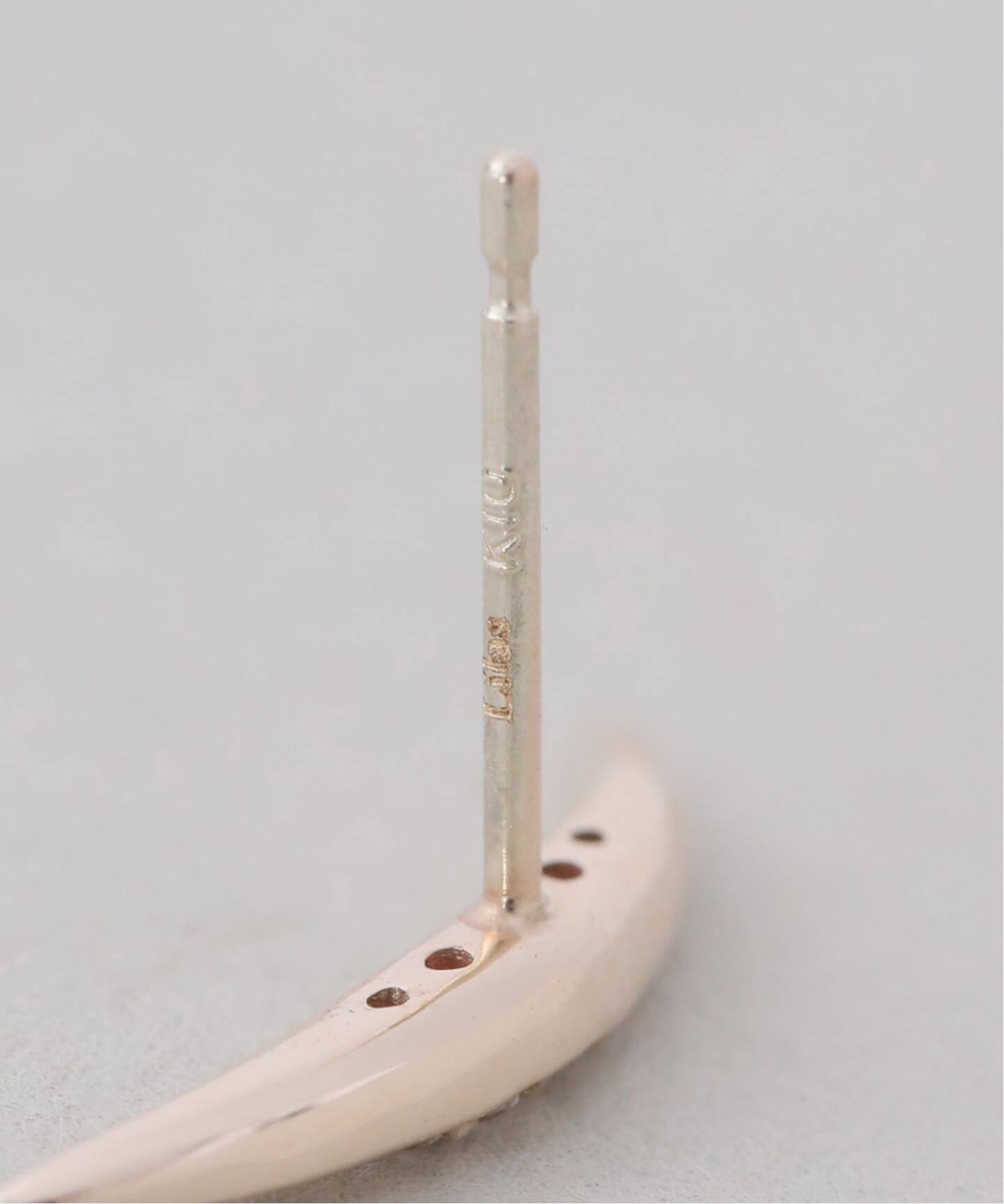 WEB限定》ムーンラインホワイトトパーズピアス K10（両耳）（ピアス