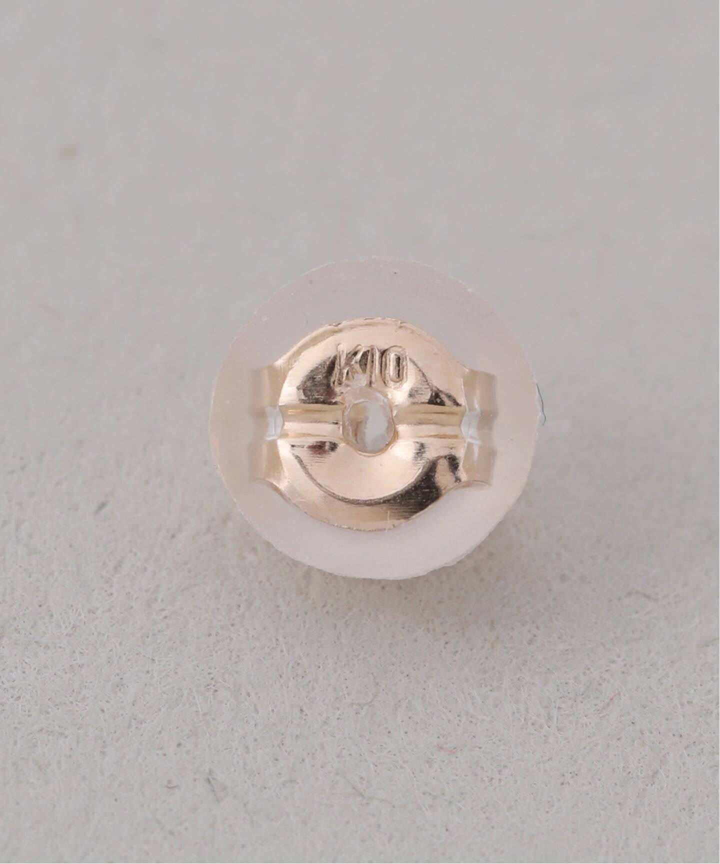 WEB限定》ムーンラインホワイトトパーズピアス K10（両耳）（ピアス