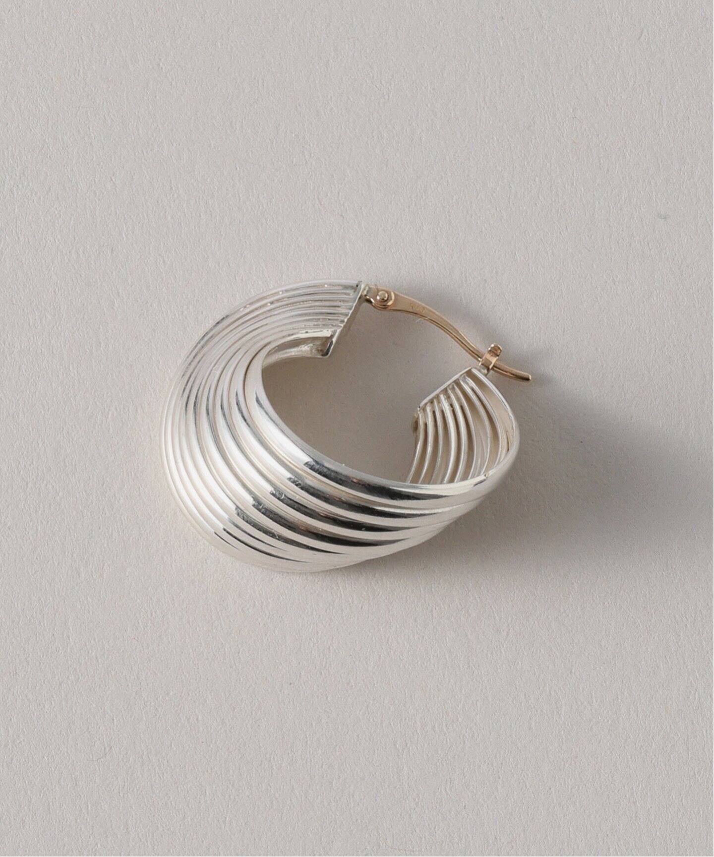 SAMH by LILAS】9ラインカーブフープピアス SV（両耳）（ピアス