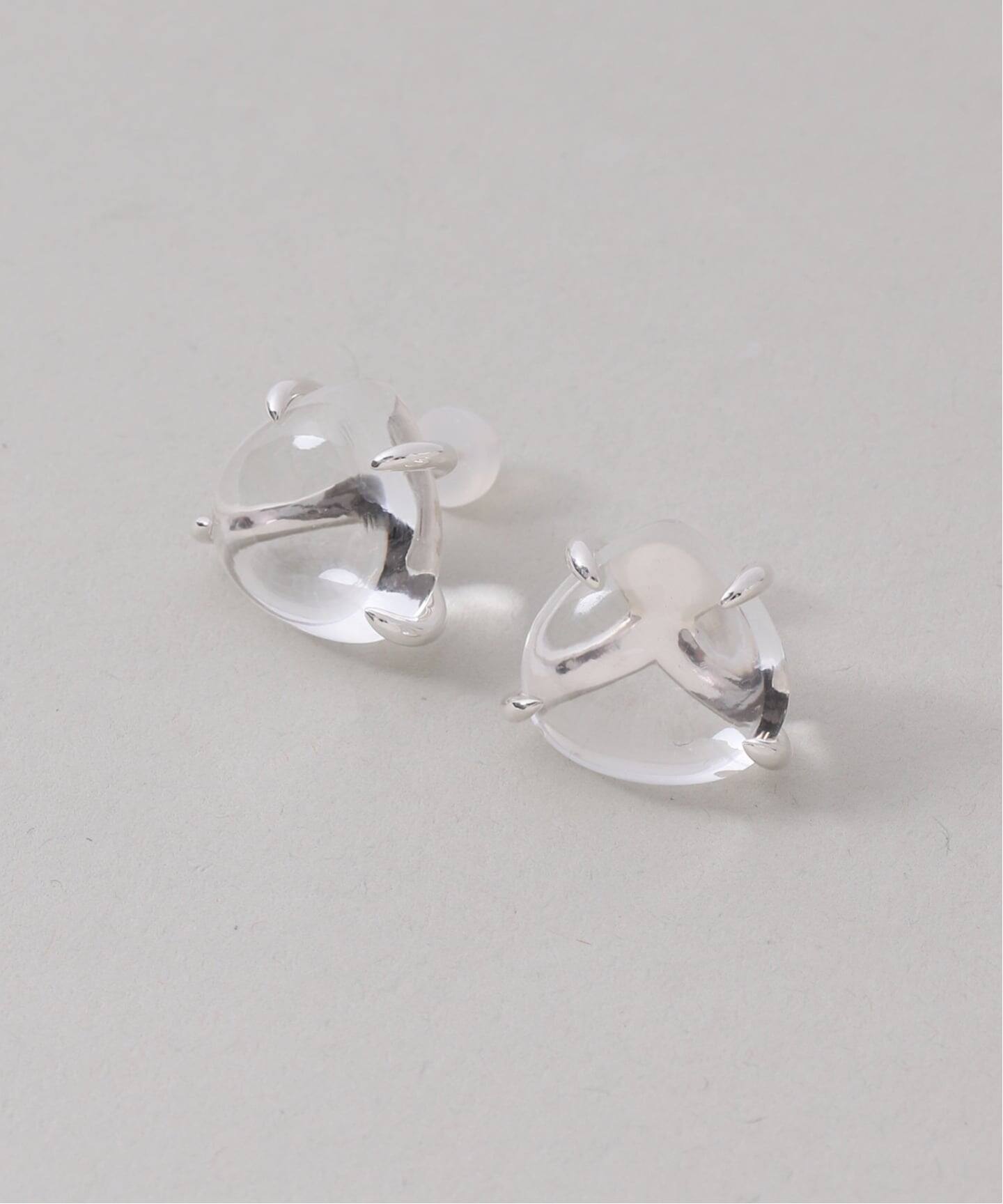 SAMH by LILAS】マロンクォーツピアス SV（両耳）（ピアス（両耳用