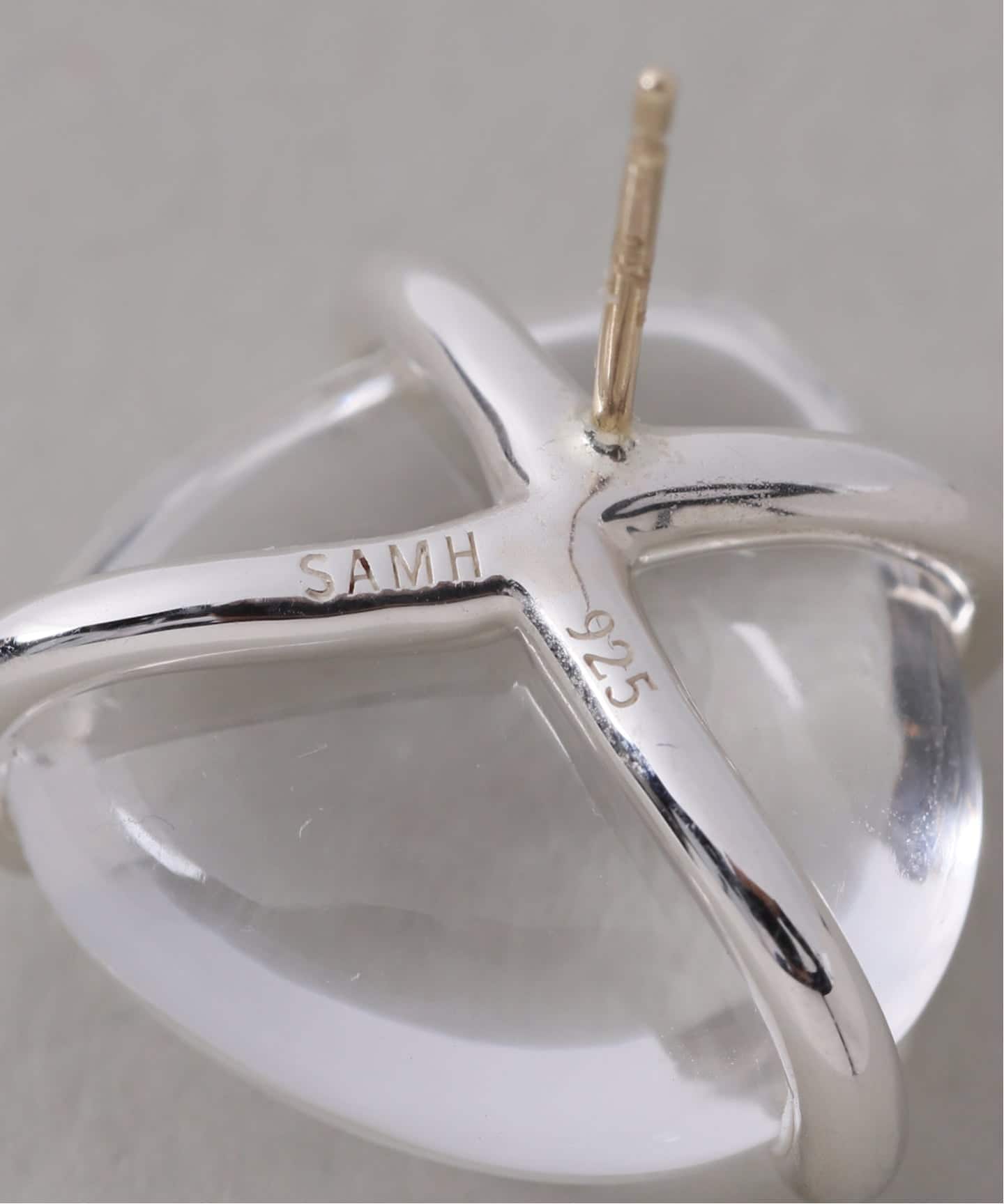 SAMH by LILAS】マロンクォーツピアス SV（両耳）（ピアス（両耳用