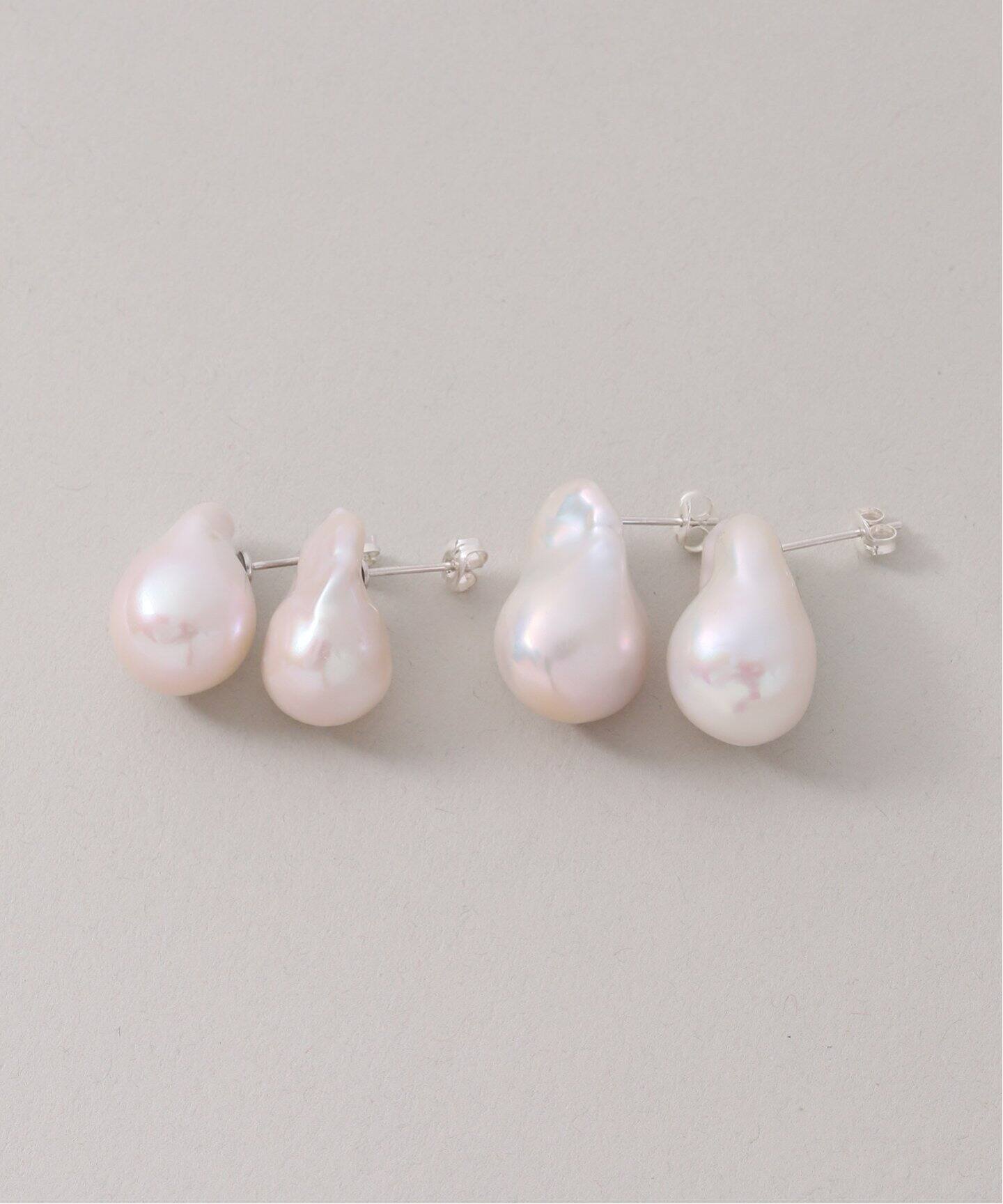 WEB限定》【SAMH by LILAS】 オイスターパールピアス SV(両耳