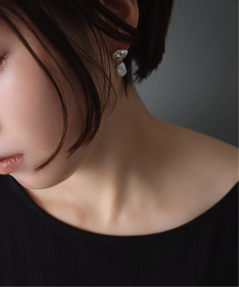 WEB限定》【SAMH by LILAS】ケシパールピアス SV(両耳)（ピアス（両耳 