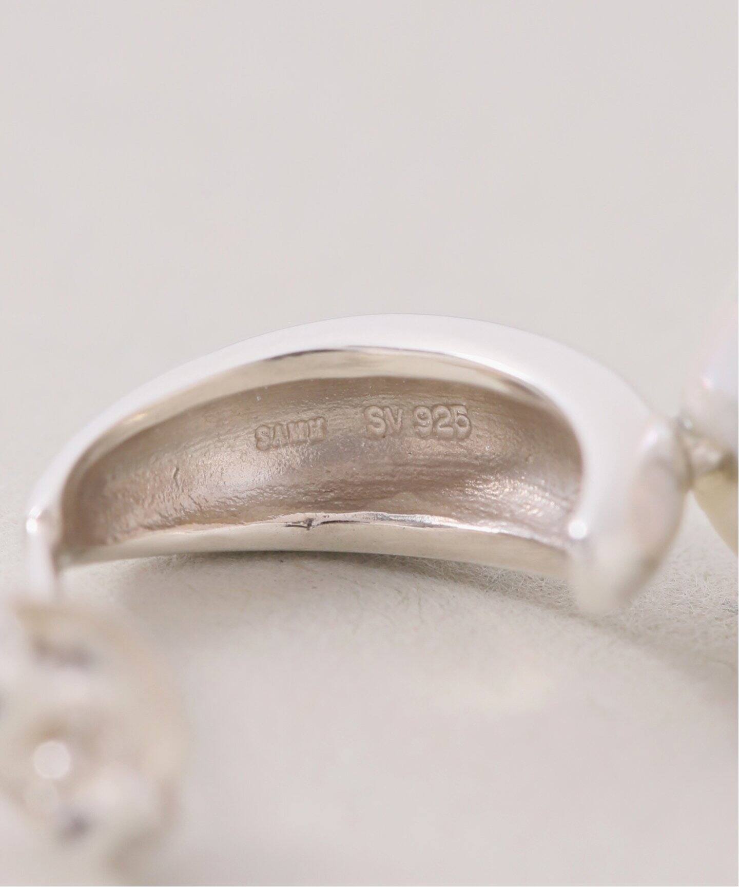 WEB限定》【SAMH by LILAS】ケシパールフープピアス SV(両耳