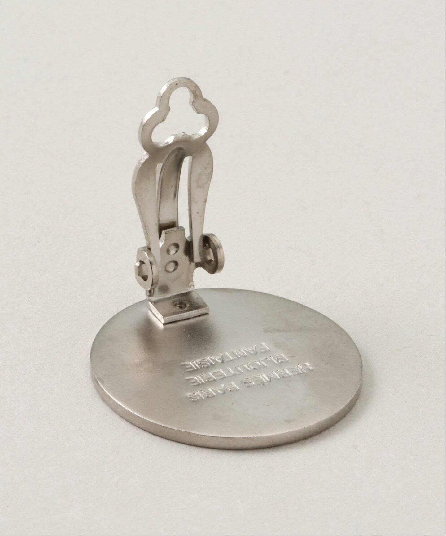 HERMES エルメス セリエ コイン イヤリング シルバーカラー 両耳 VINTAGE HERMES/エルメス】sellier earring(両耳)（イヤリング