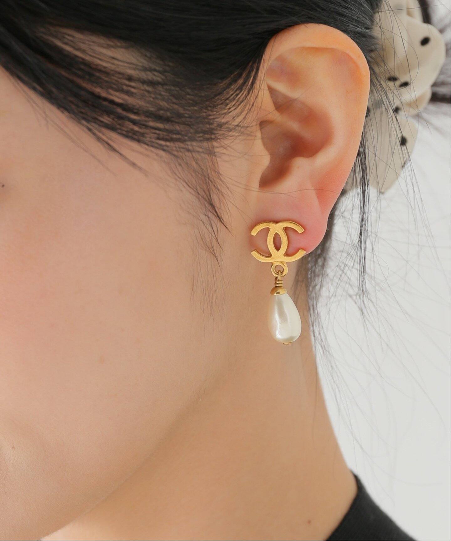 VINTAGE CHANEL/シャネル】イヤリング(両耳)（イヤリング  