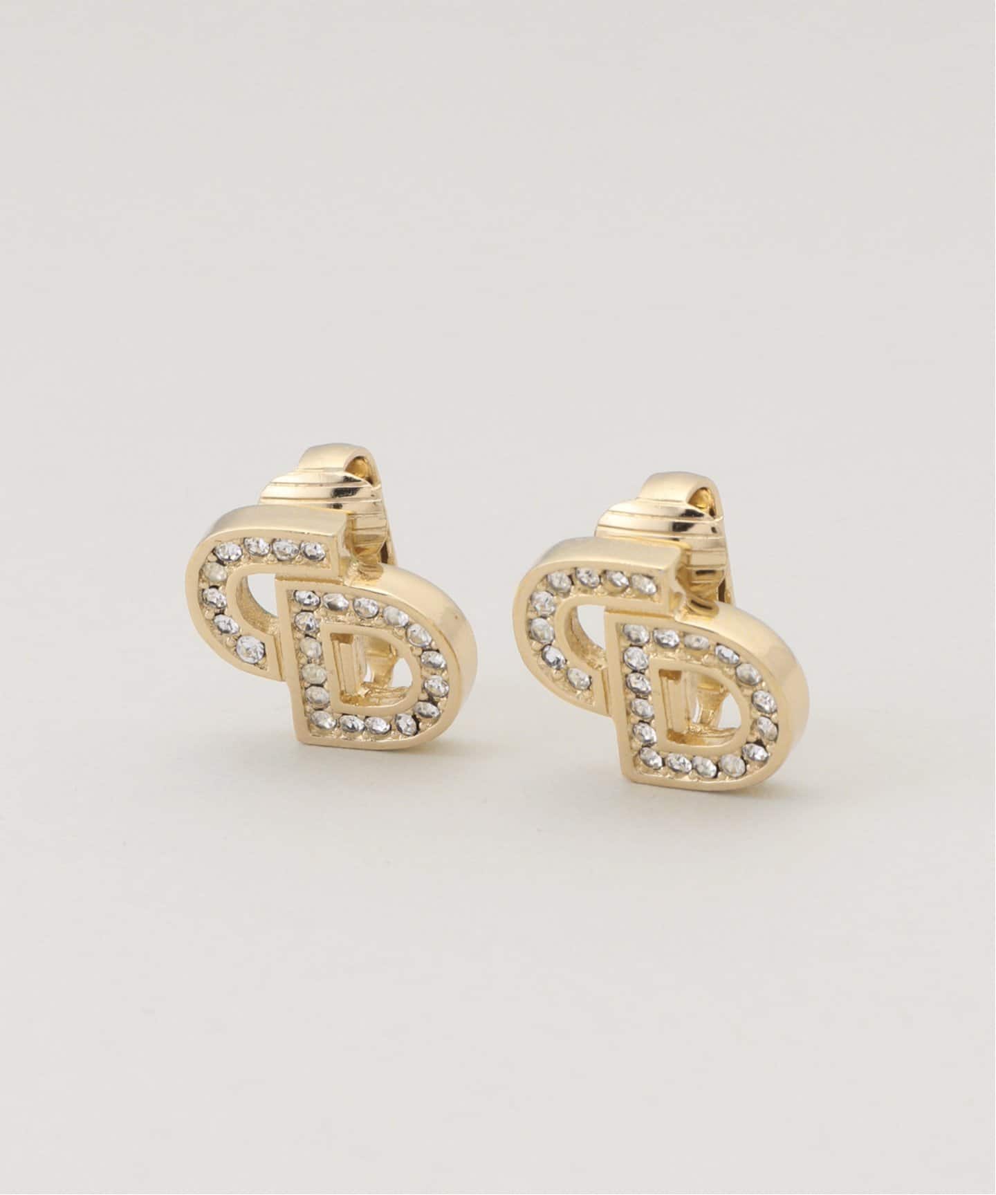 VINTAGE DIOR/ディオール 】earring logo(両耳)（イヤリング