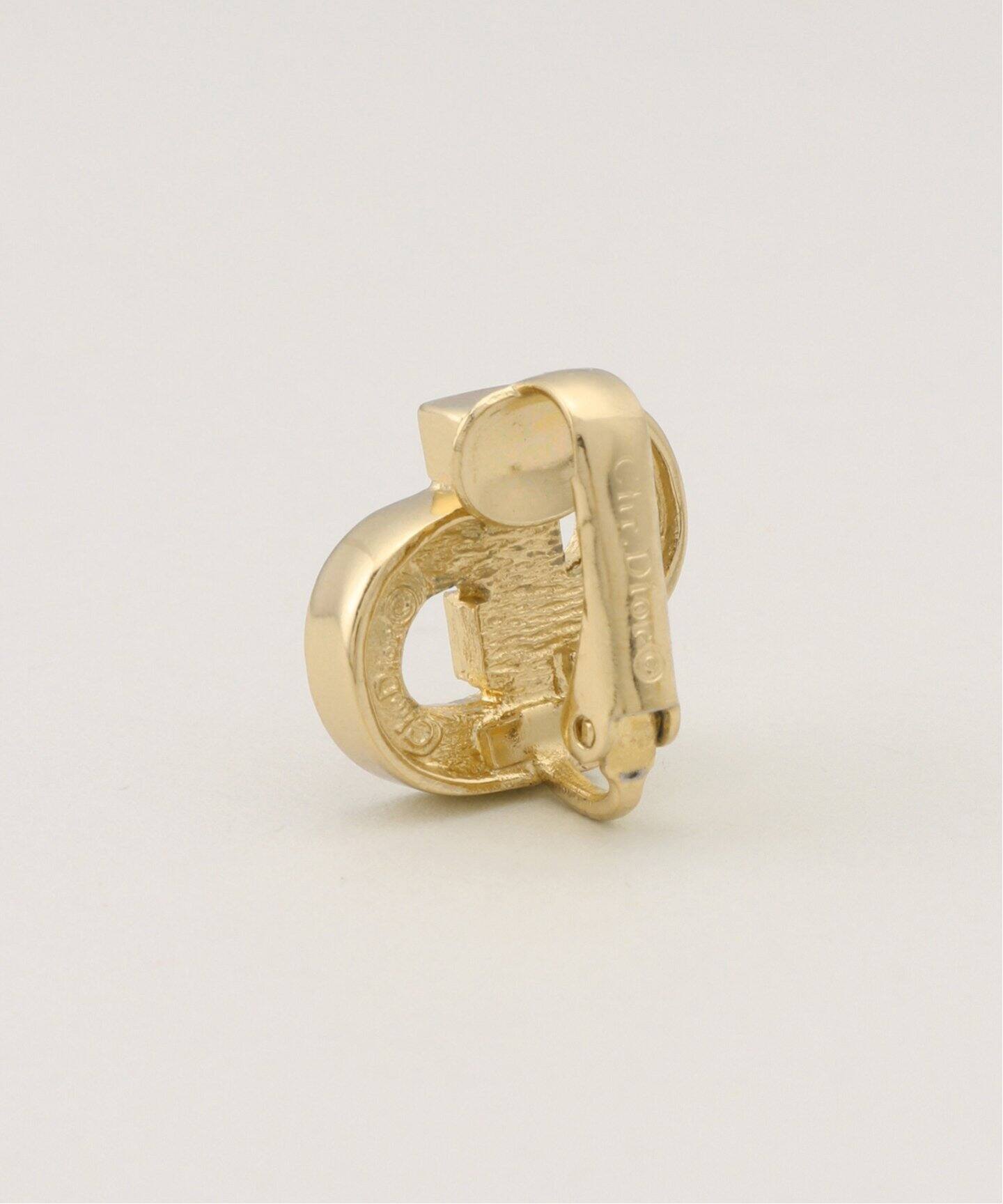 VINTAGE DIOR/ディオール 】earring logo(両耳)（イヤリング